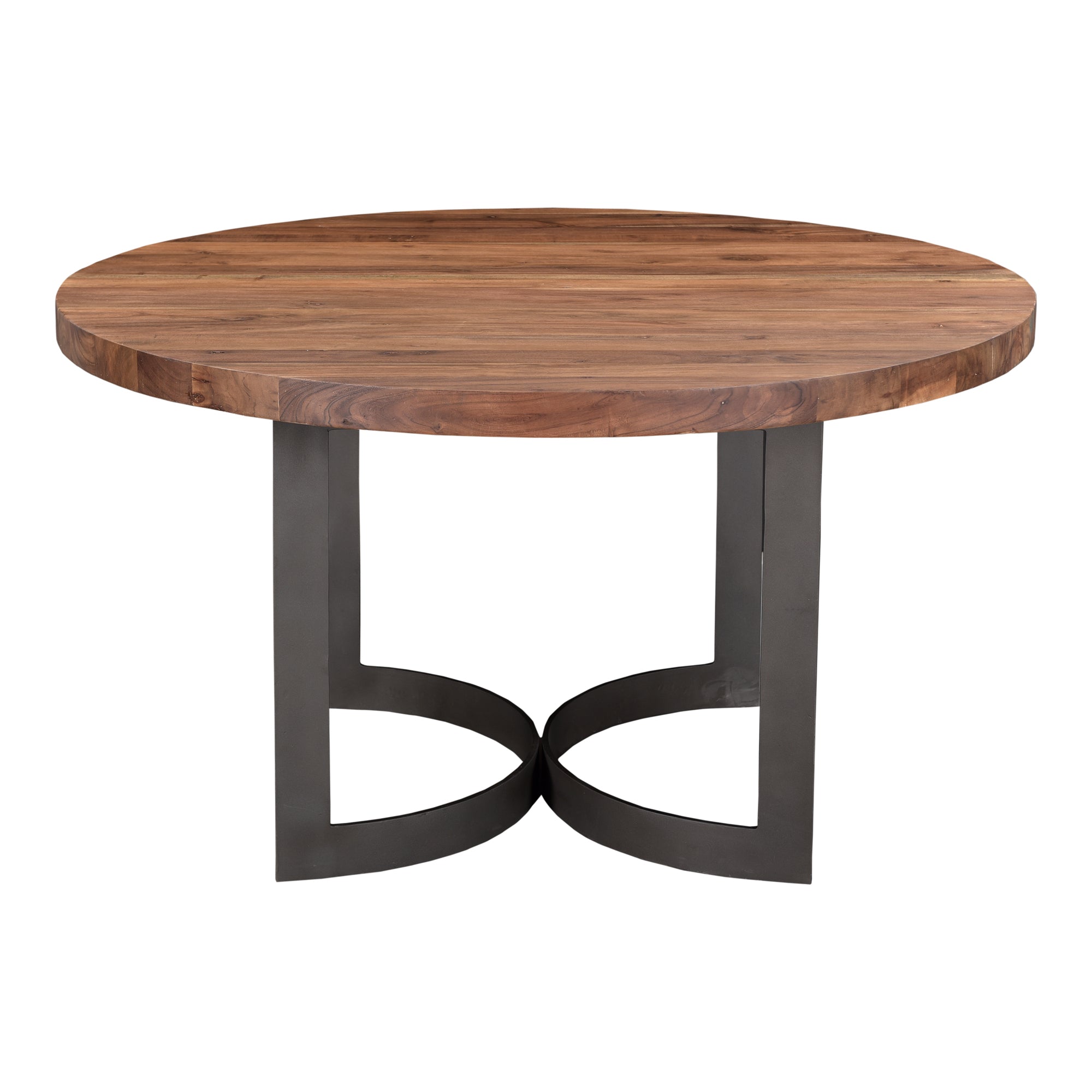 Moe's Home Bent Round Dining Table Brown