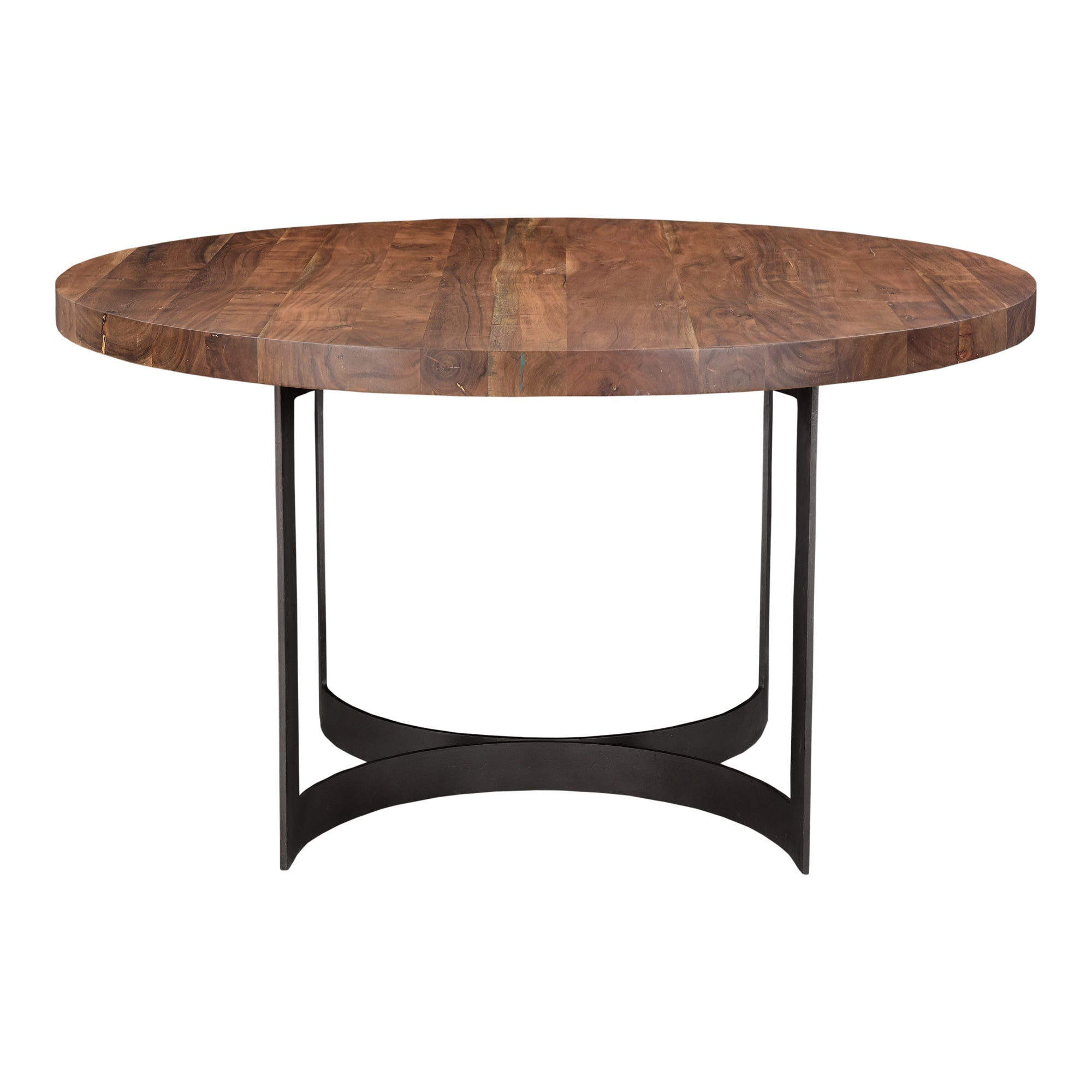Moe's Home Bent Round Dining Table Brown