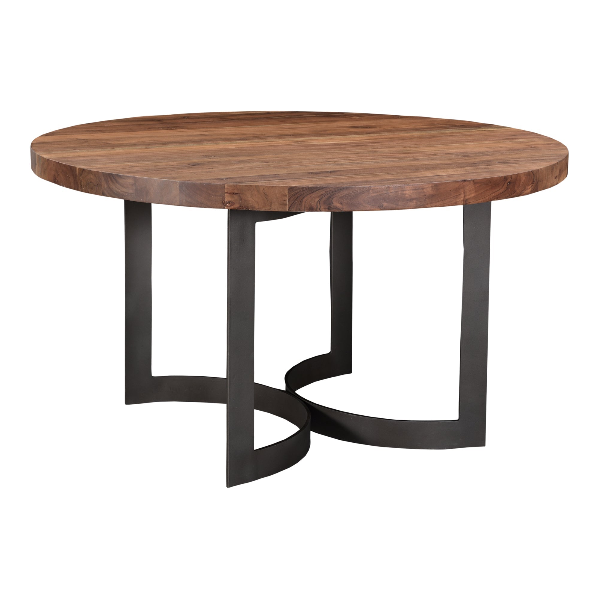 Moe's Home Bent Round Dining Table Brown