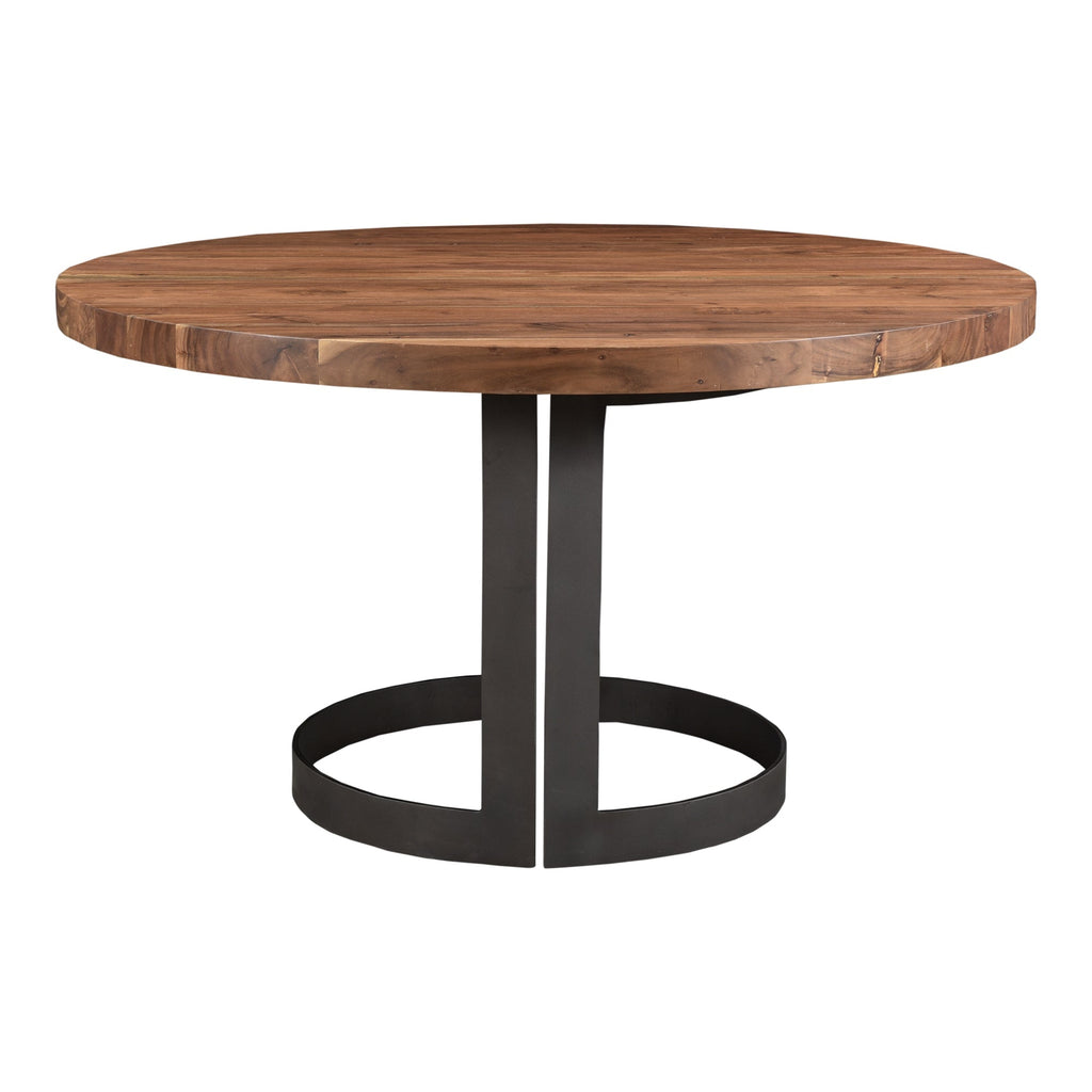 Moe's Home Bent Round Dining Table Brown
