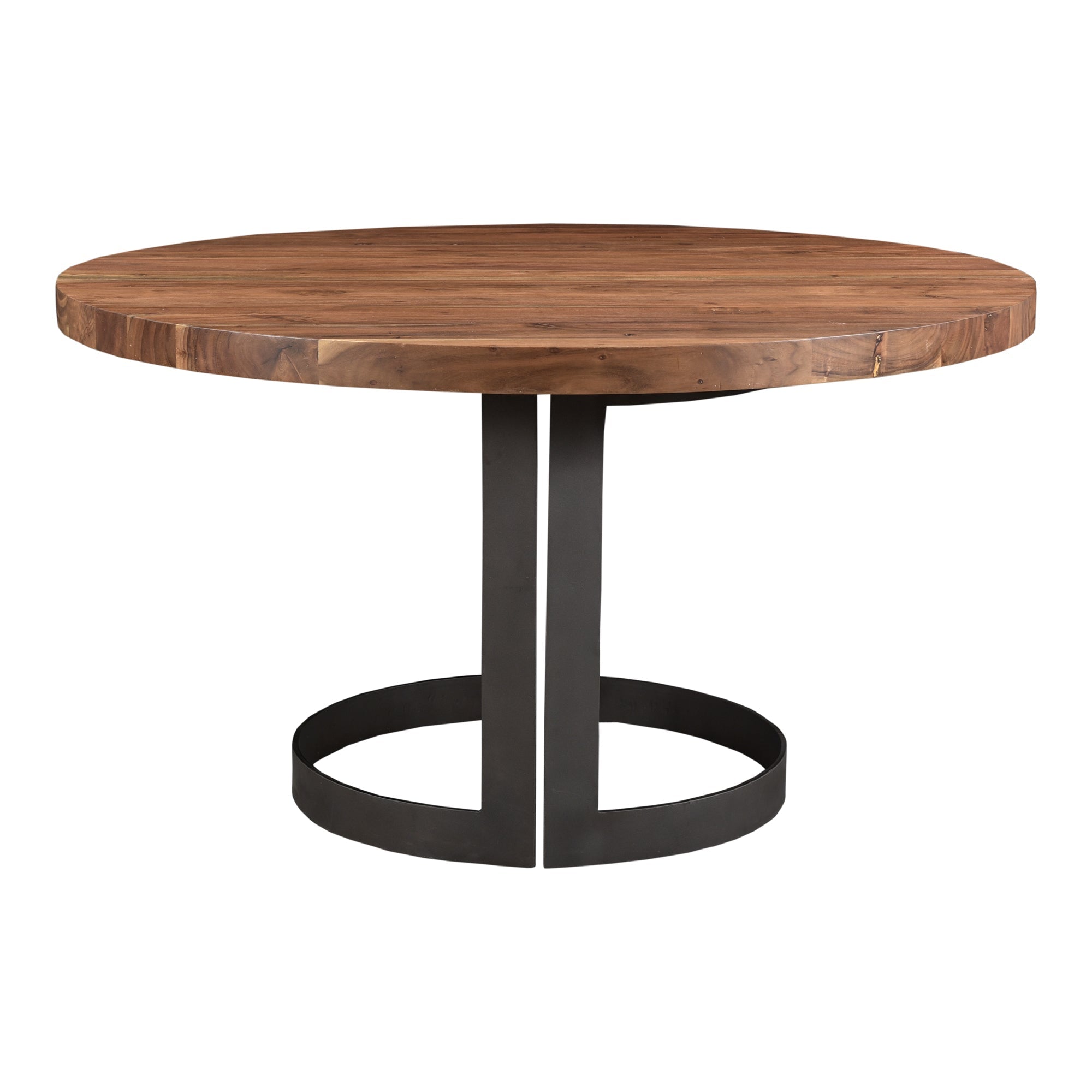 Moe's Home Bent Round Dining Table Brown