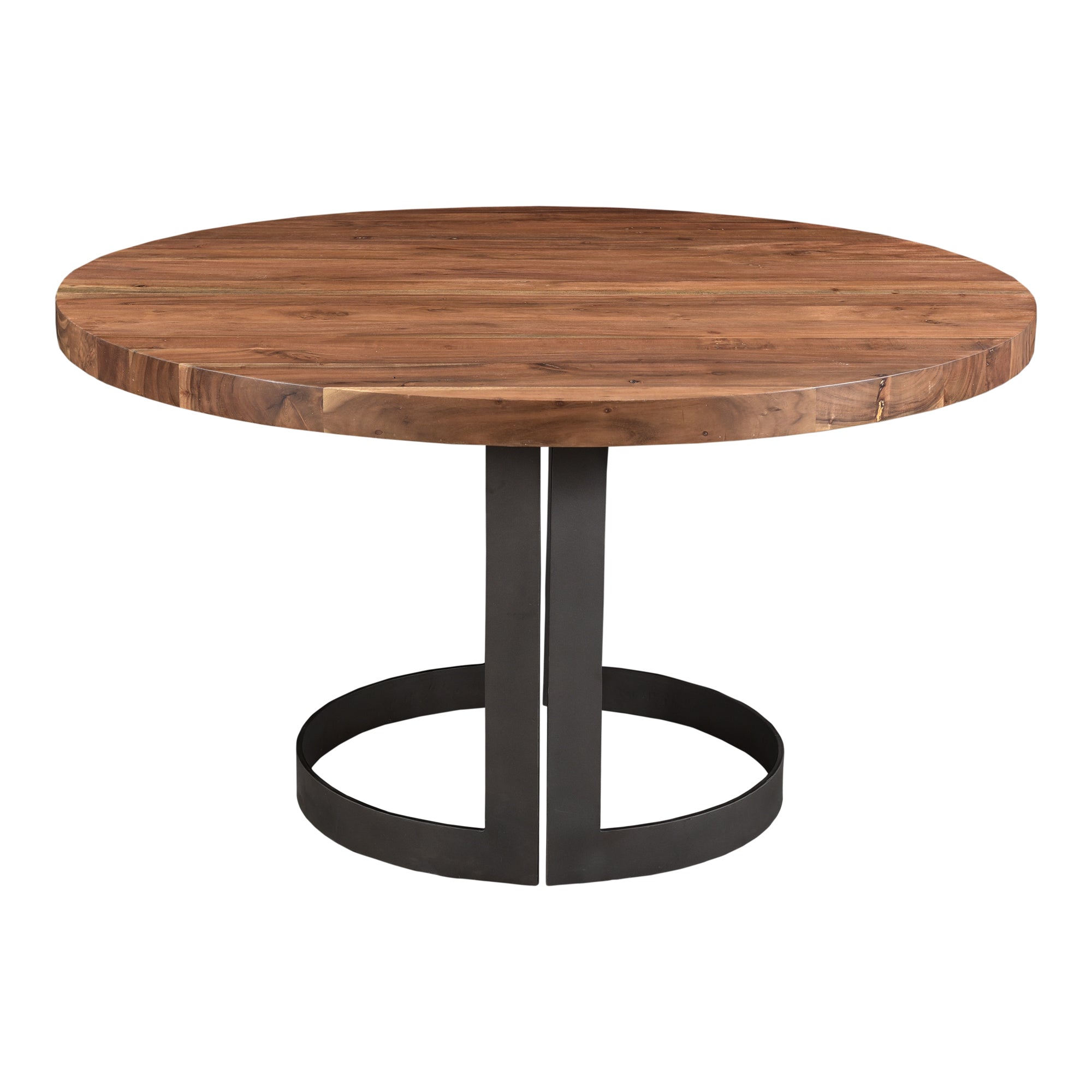 Moe's Home Bent Round Dining Table Brown