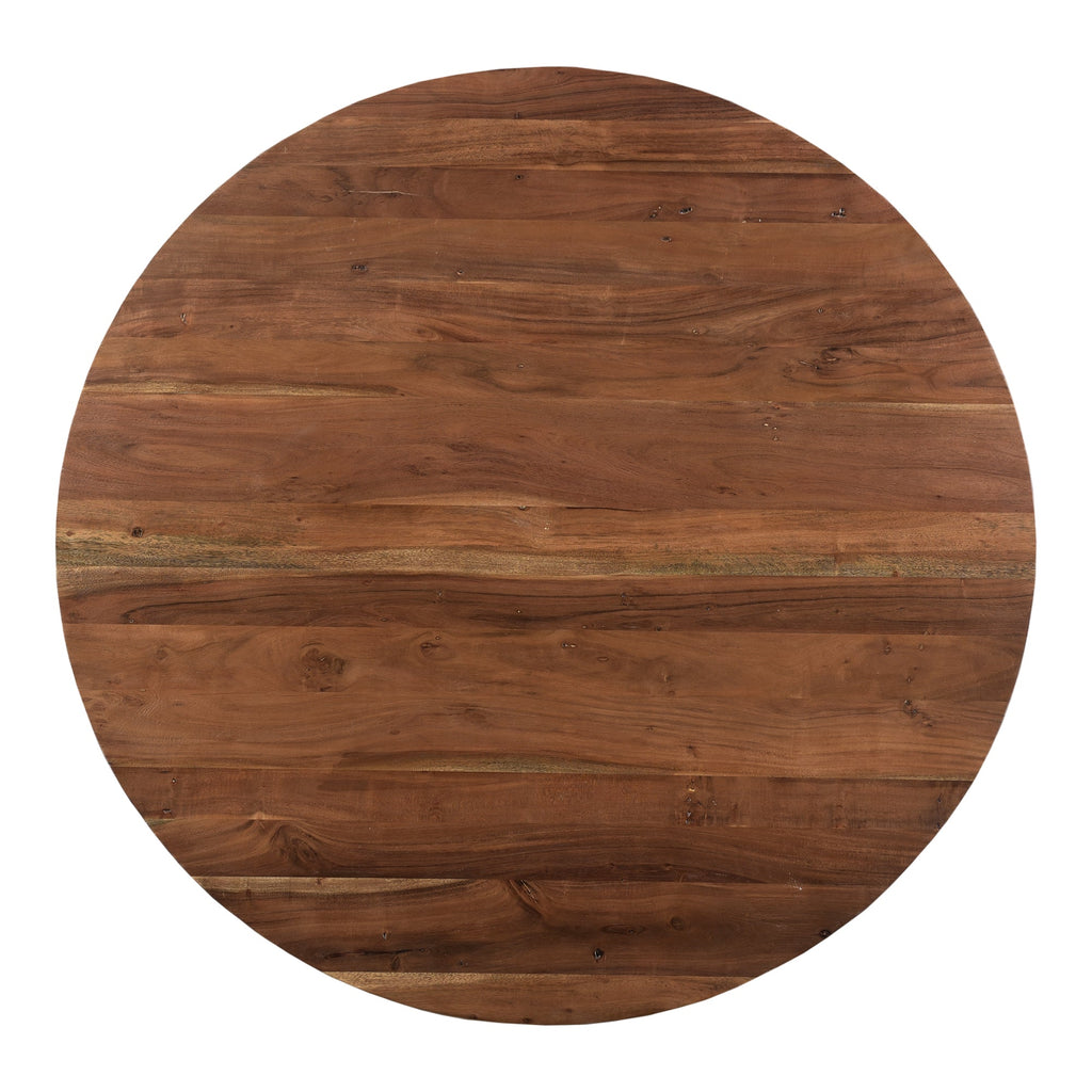 Moe's Home Bent Round Dining Table Brown