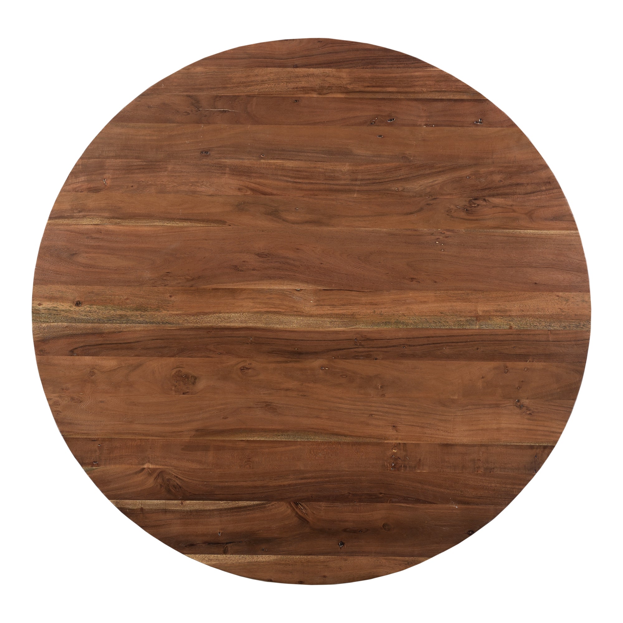 Moe's Home Bent Round Dining Table Brown