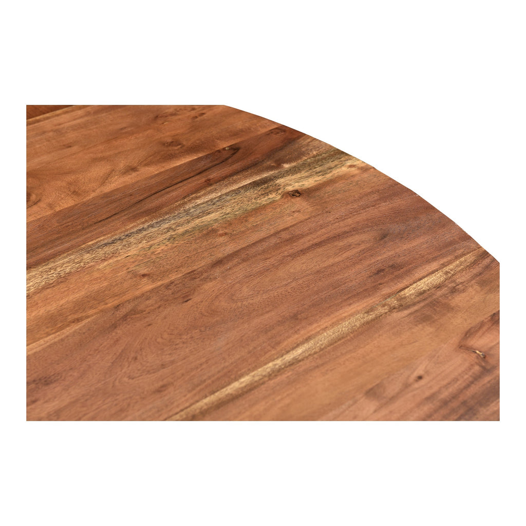 Moe's Home Bent Round Dining Table Brown