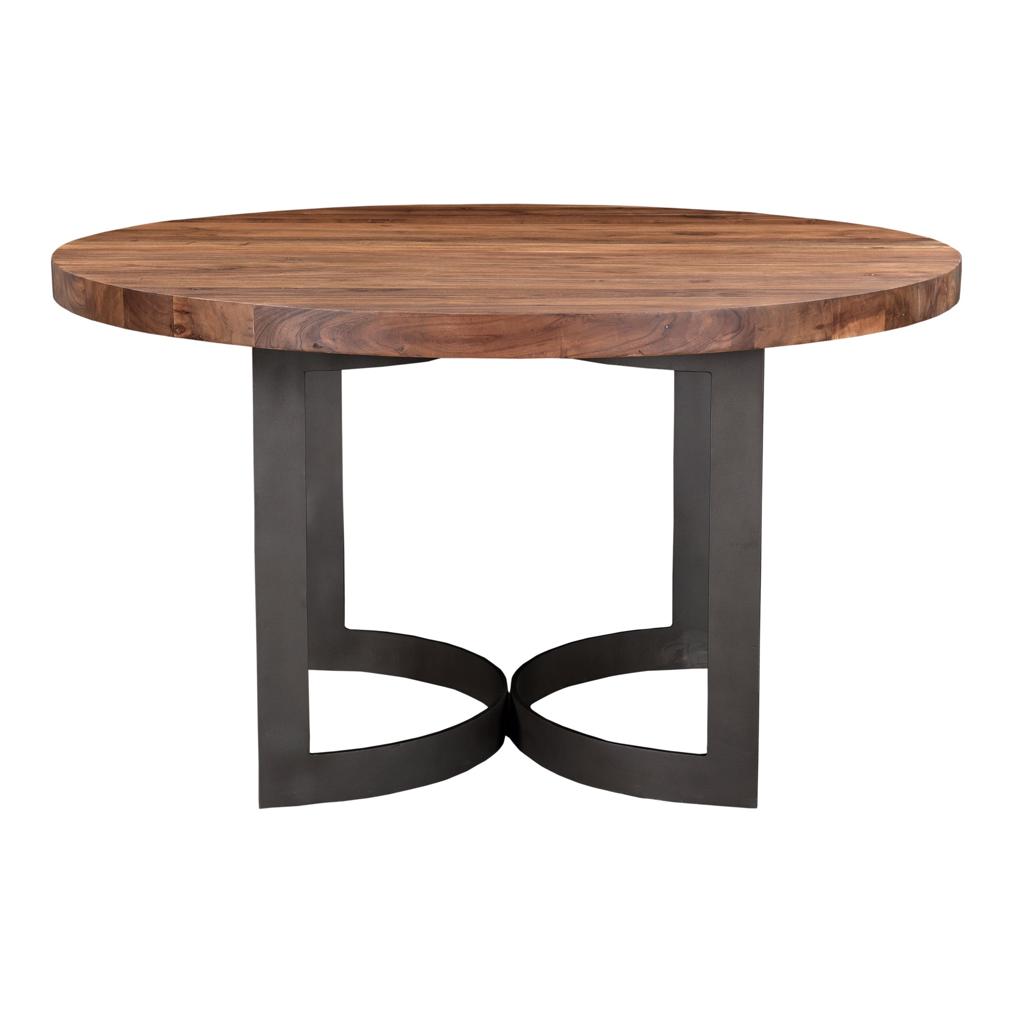 Moe's Home Bent Round Dining Table Brown