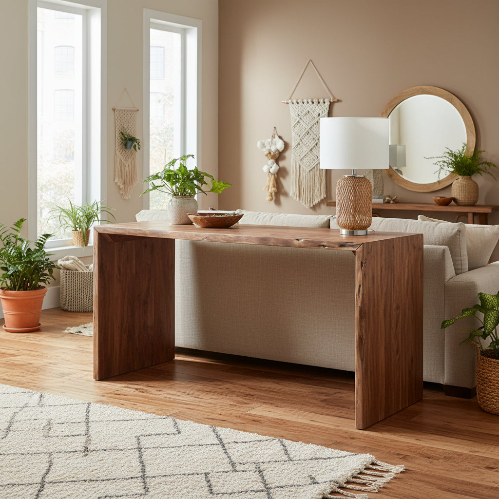 Moe's Home Tyrell Desk Natural Brown