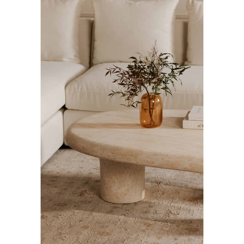 Moe's Home Warby Outdoor Coffee Table Beige