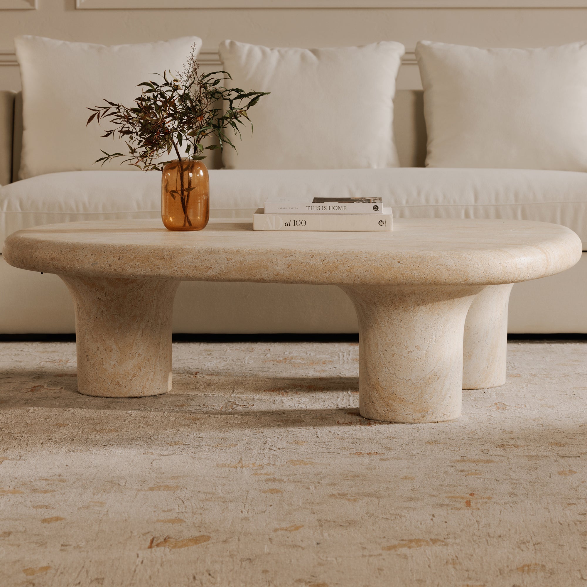 Moe's Home Warby Outdoor Coffee Table Beige