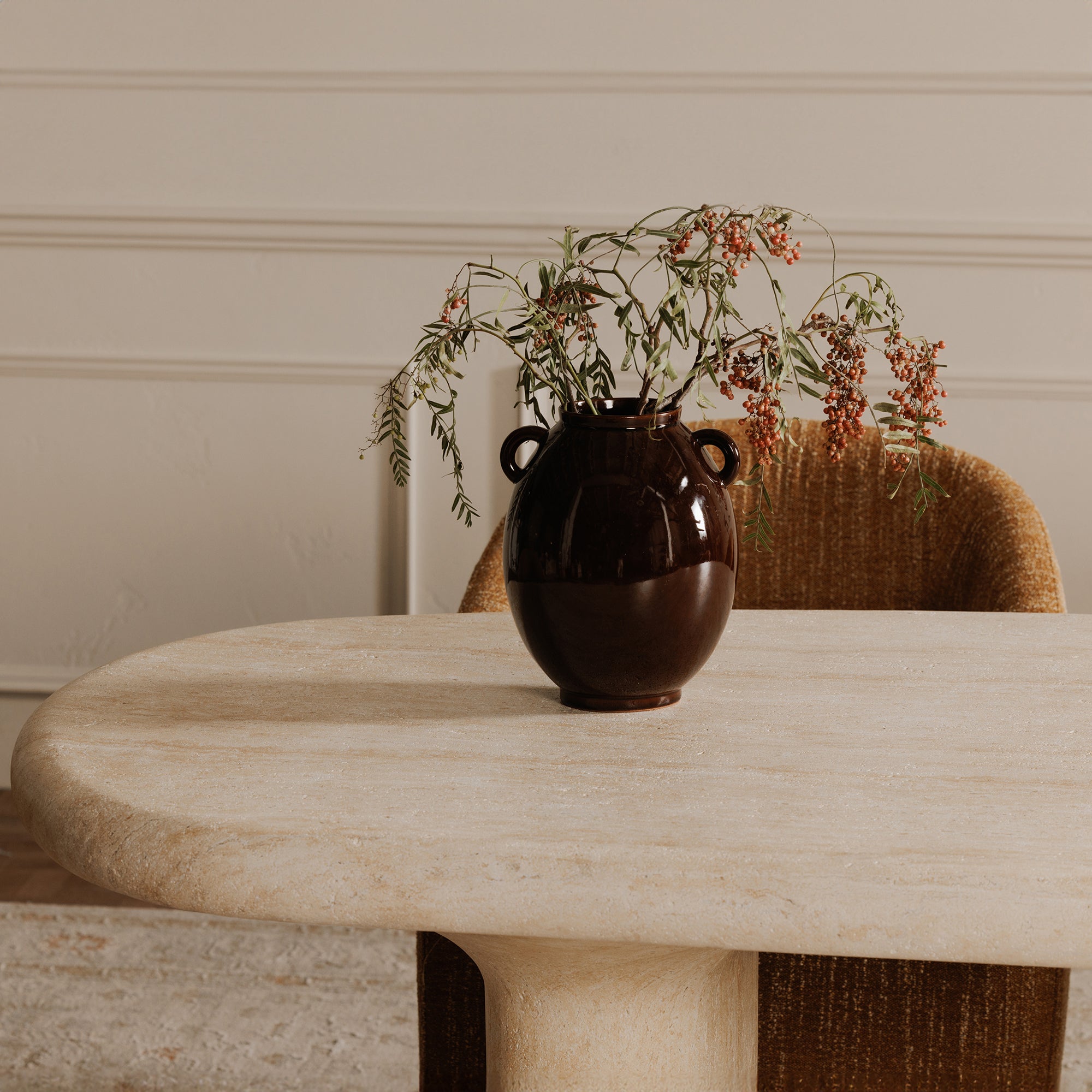 Moe's Home Warby Outdoor Dining Table Beige