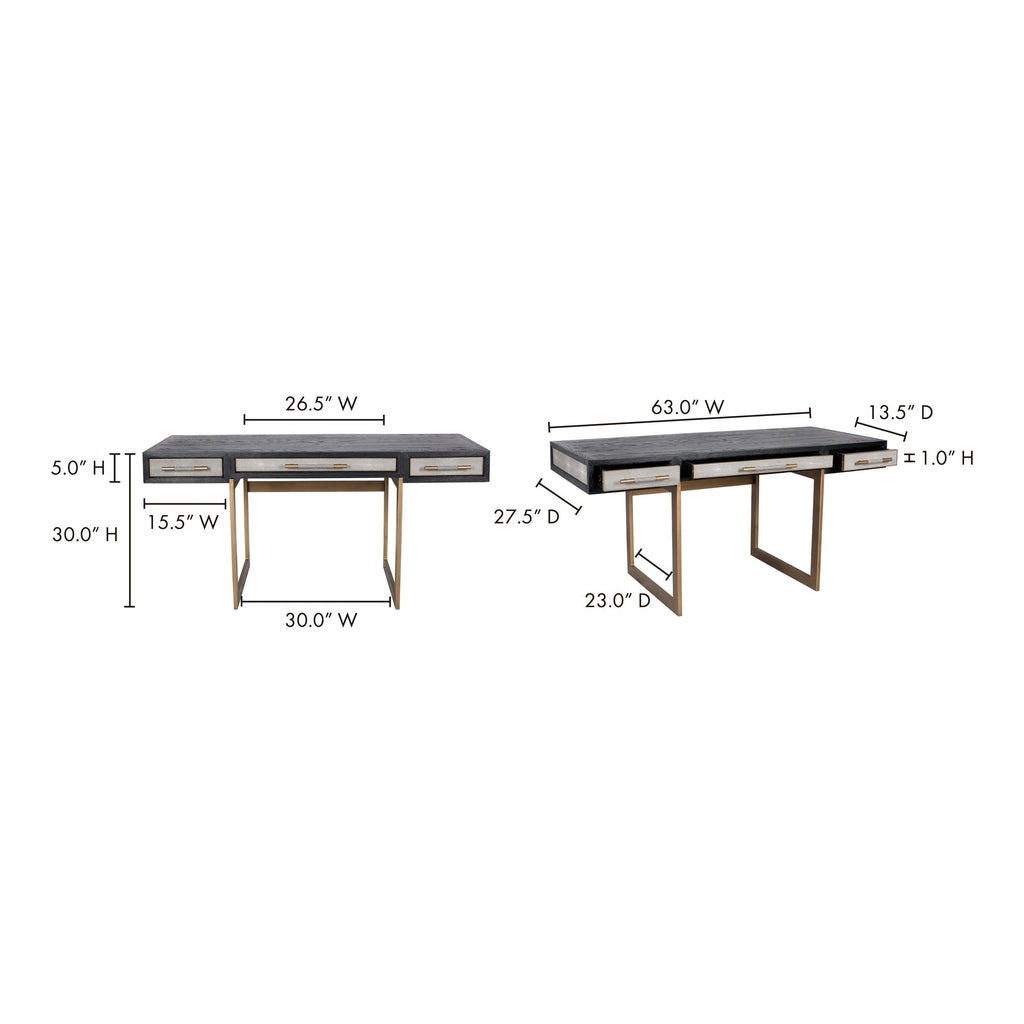 Moe's Home Mako Desk Grey