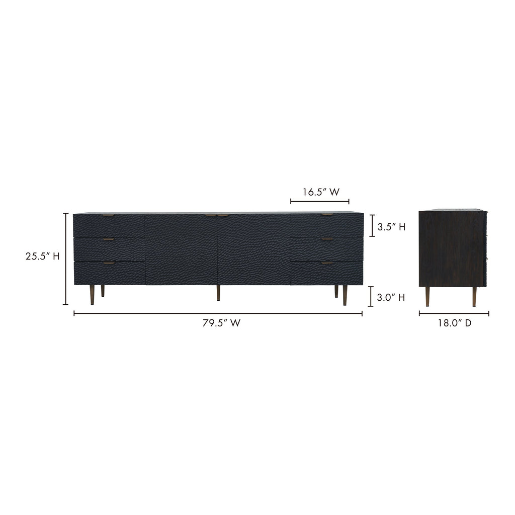 Moe's Home Breu Sideboard Black