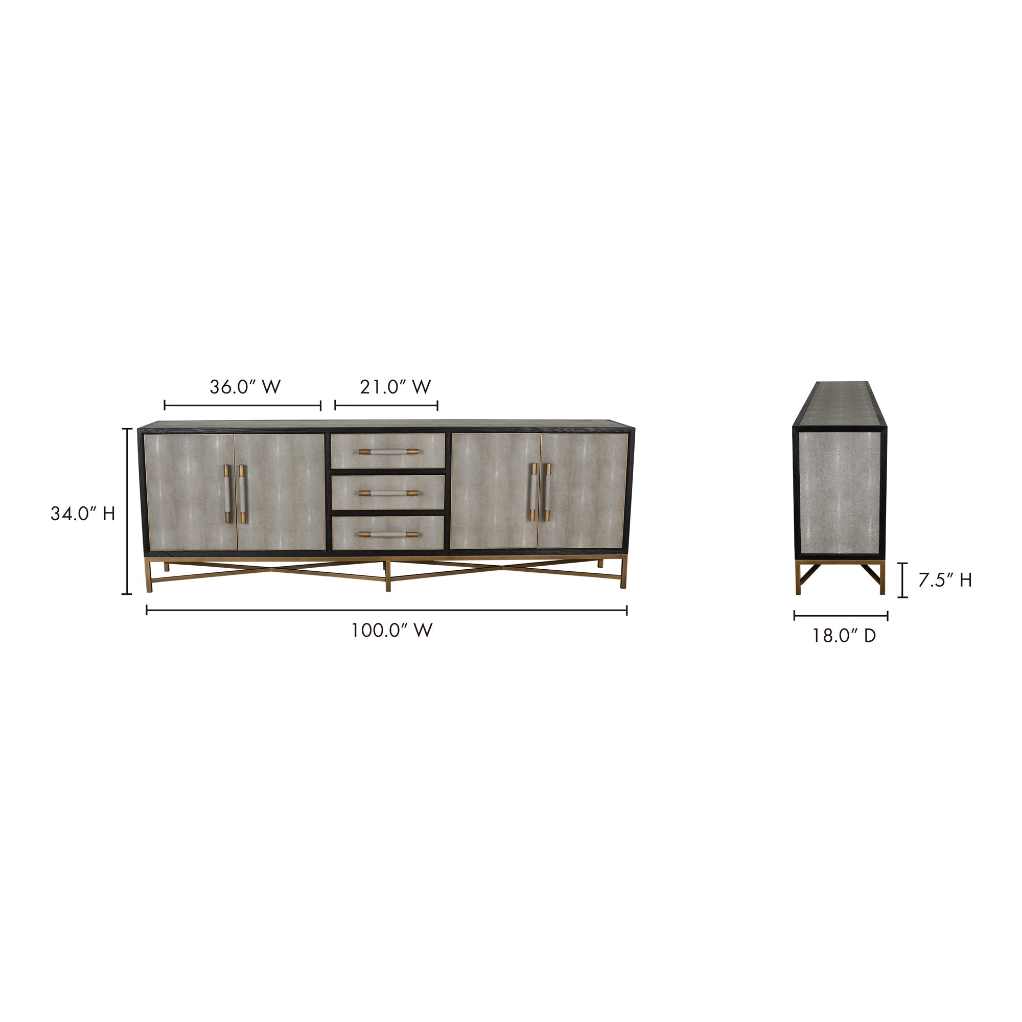 Moe's Home Mako Sideboard