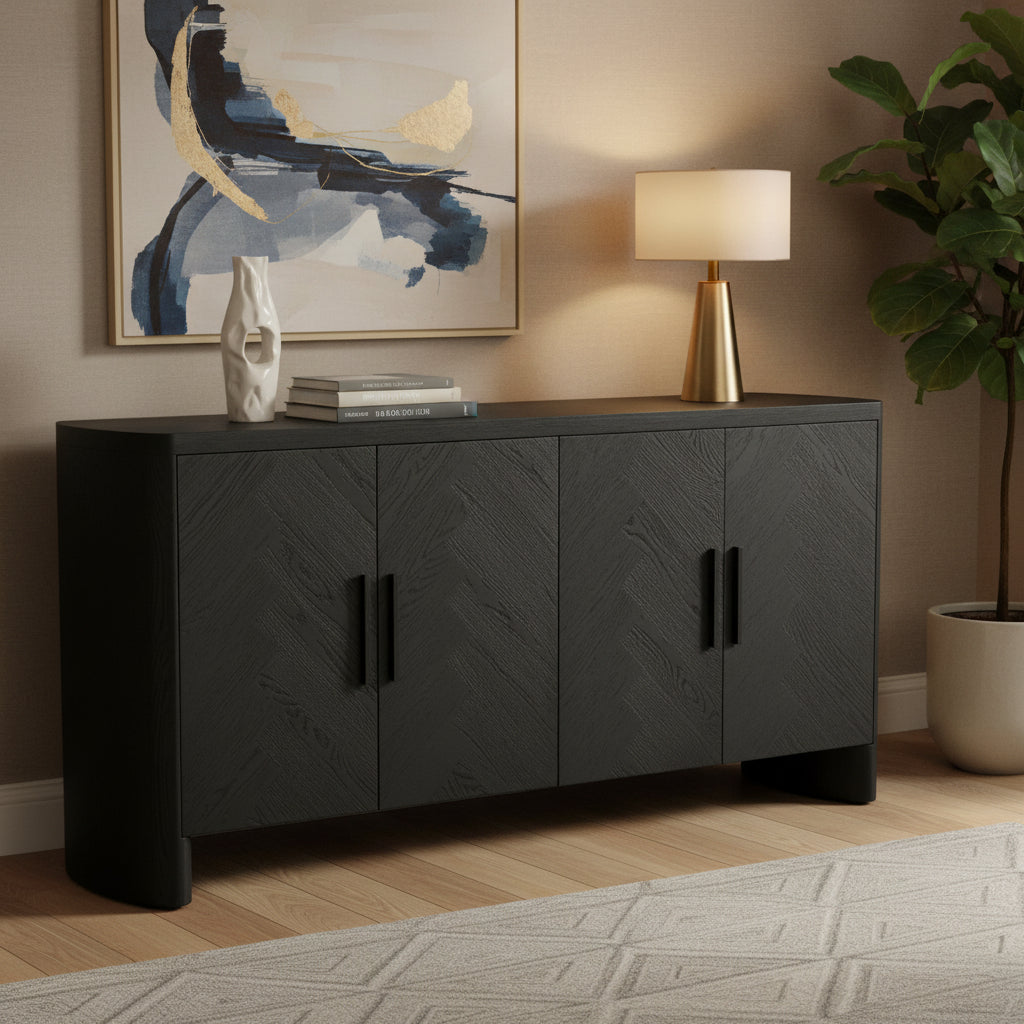 Moe's Home William Sideboard Black