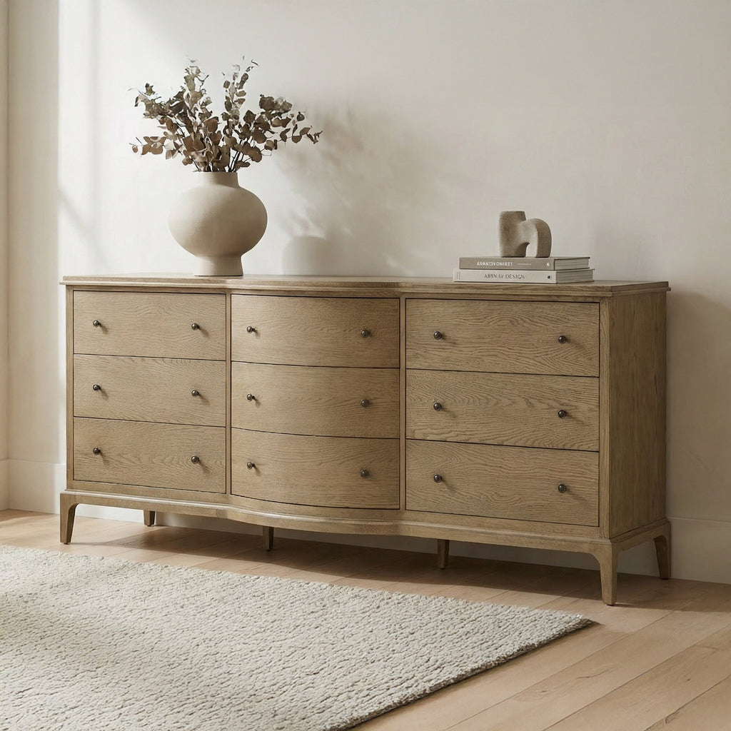 Moe's Home Sadie 9 Drawer Dresser Brown
