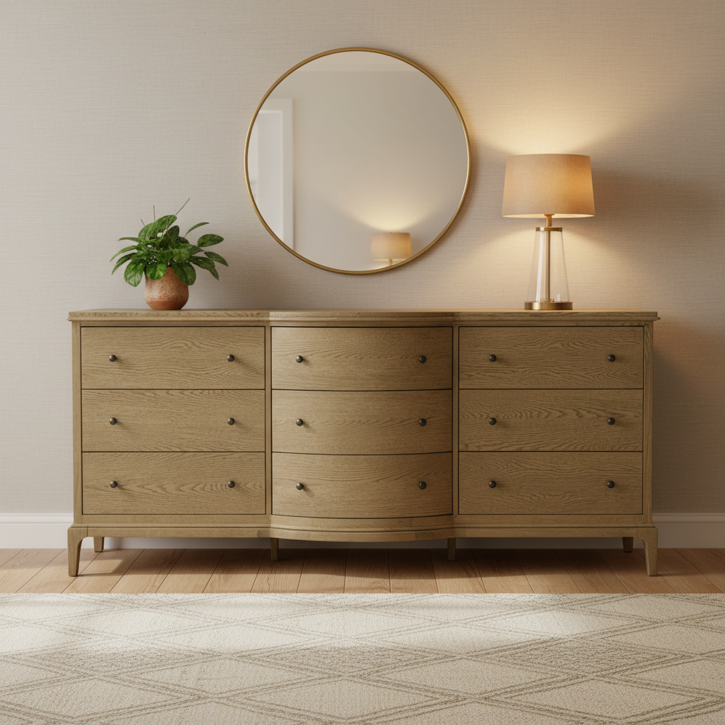 Moe's Home Sadie 9 Drawer Dresser Brown