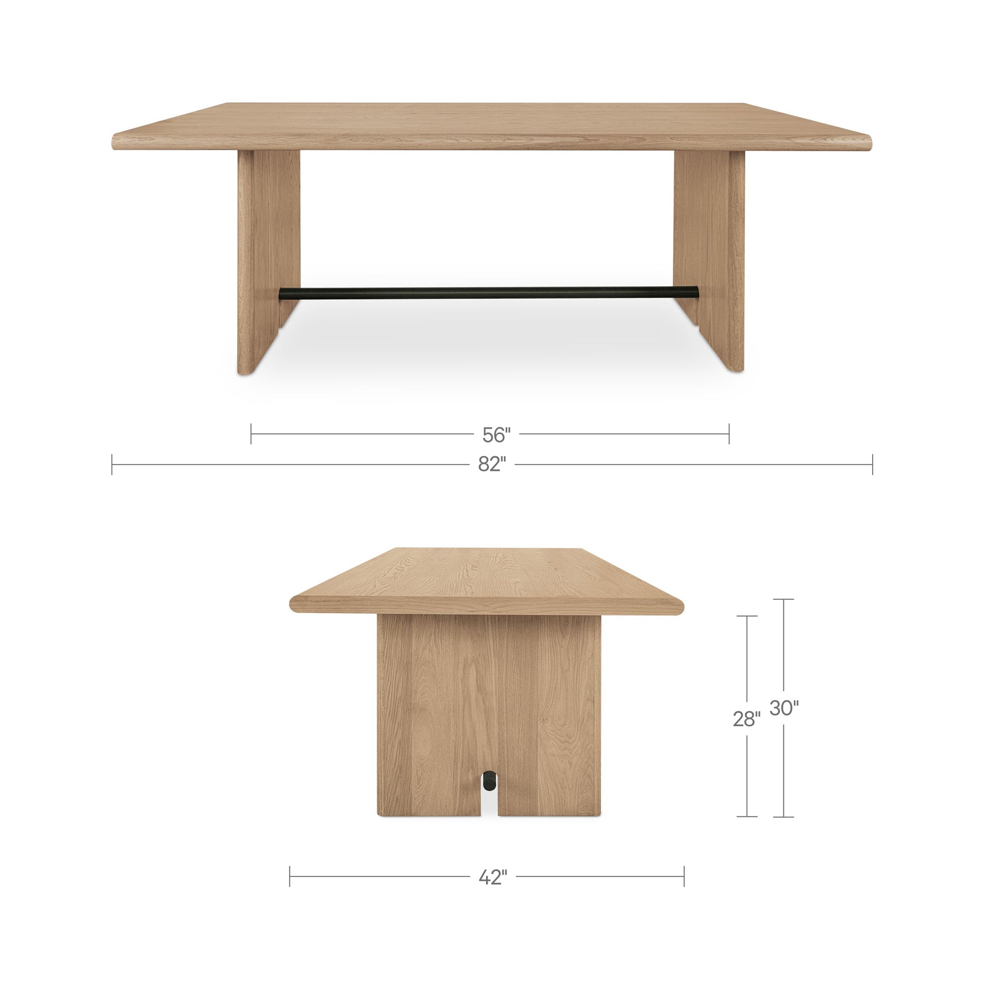 Moe's Home Madison Dining Table Natural