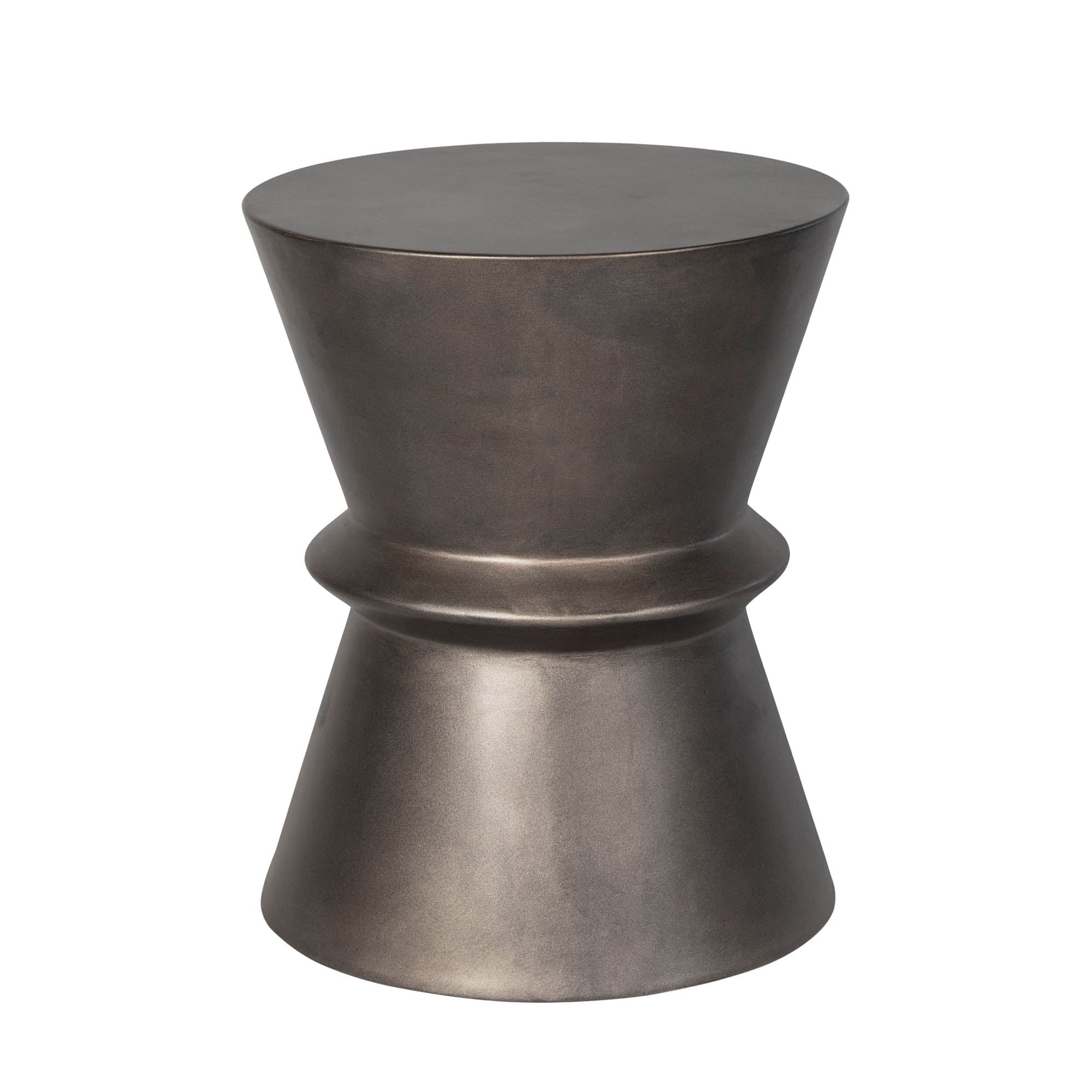 LH Home Concrete Hourglass Side Table