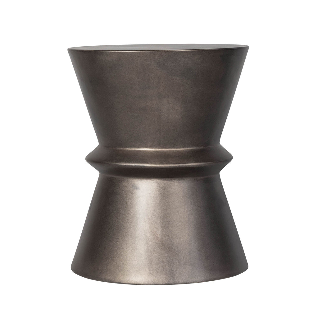 LH Home Concrete Hourglass Side Table