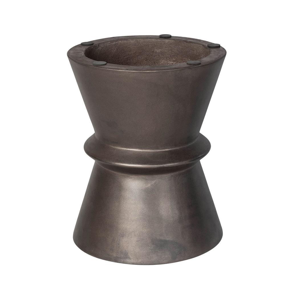 LH Home Concrete Hourglass Side Table