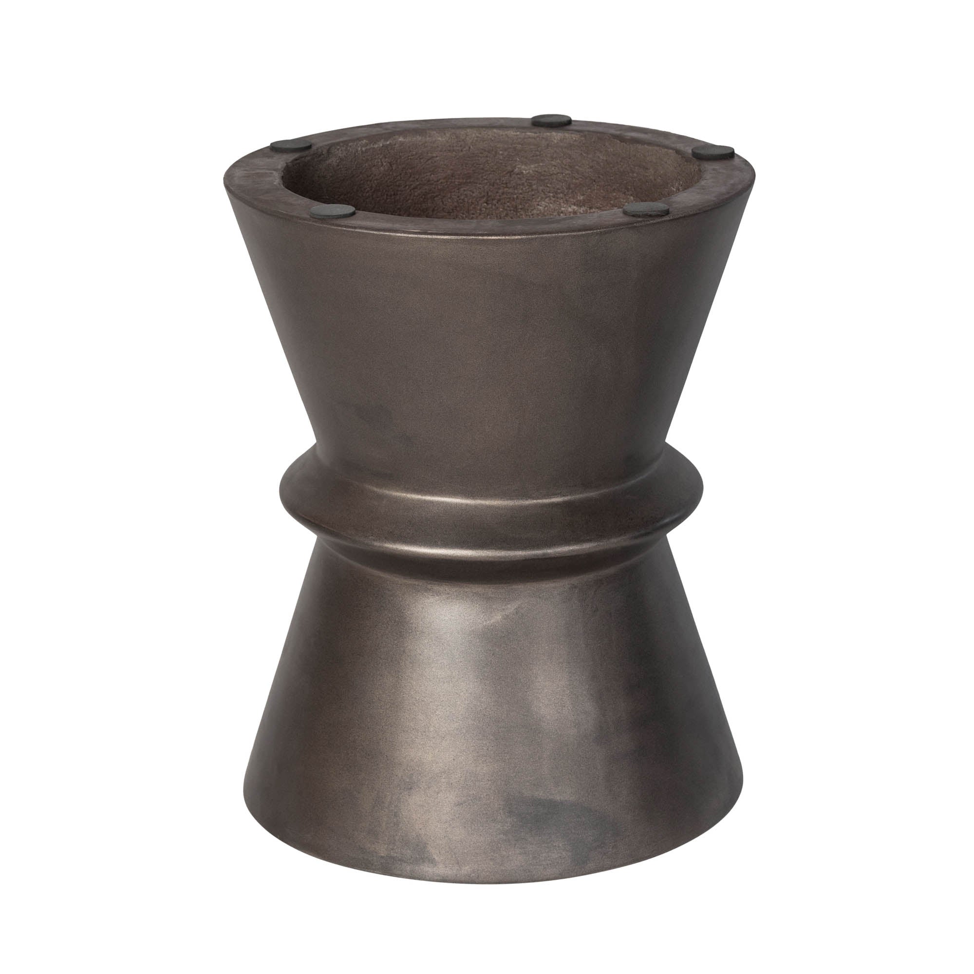 LH Home Concrete Hourglass Side Table