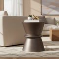 LH Home Concrete Hourglass Side Table