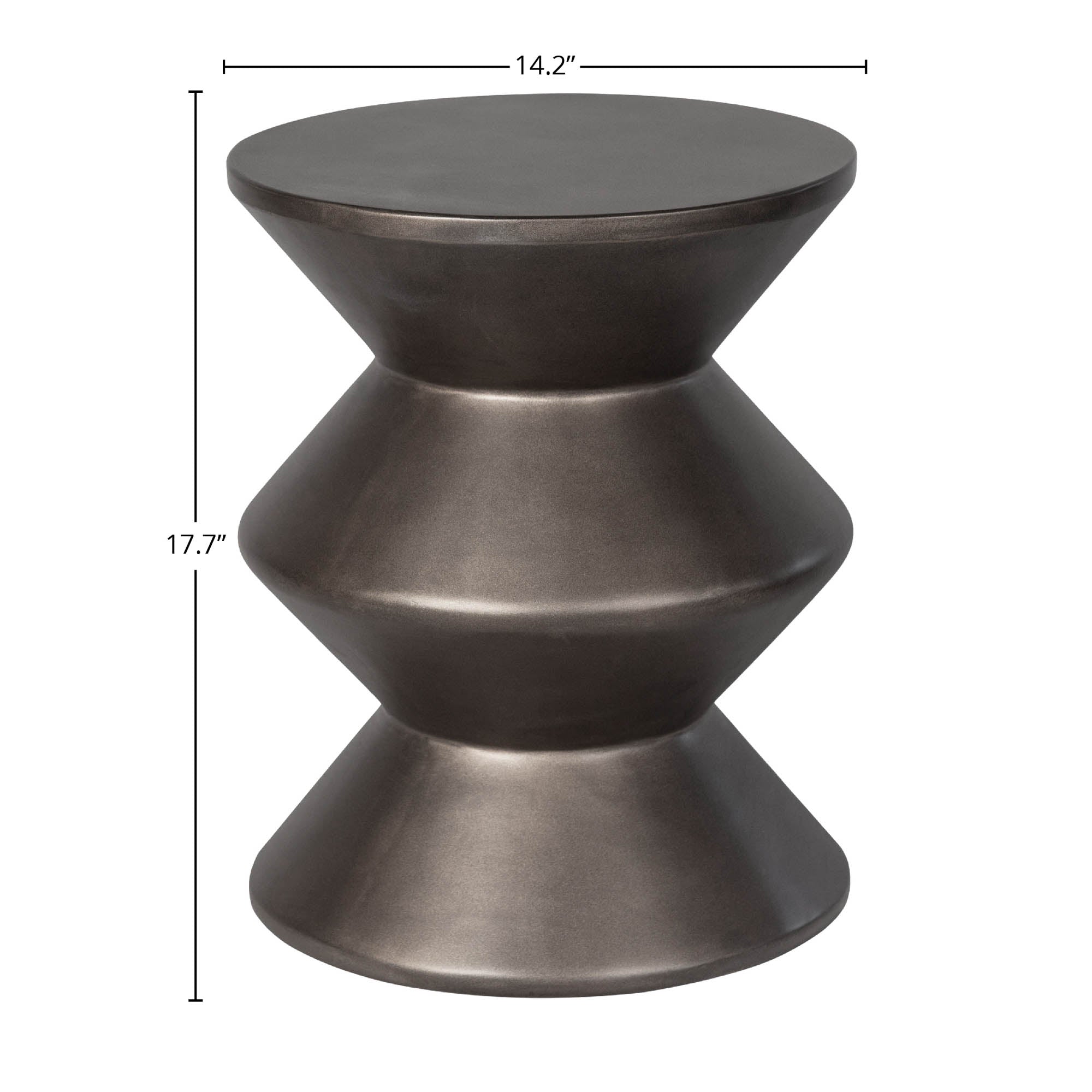 LH Home Concrete Inverted Side Table