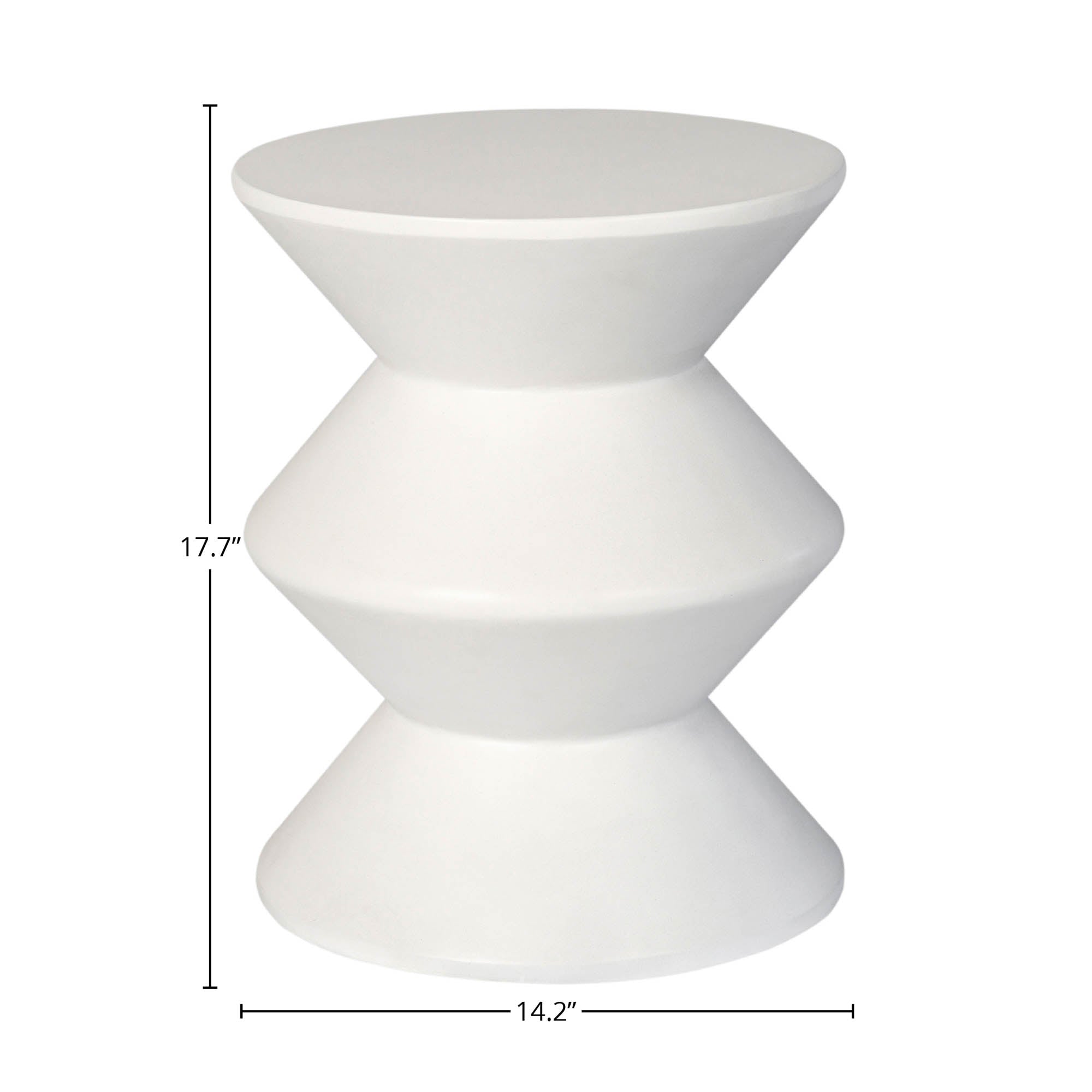 LH Home Concrete Inverted Side Table