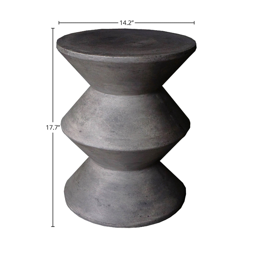 LH Home Concrete Inverted Side Table