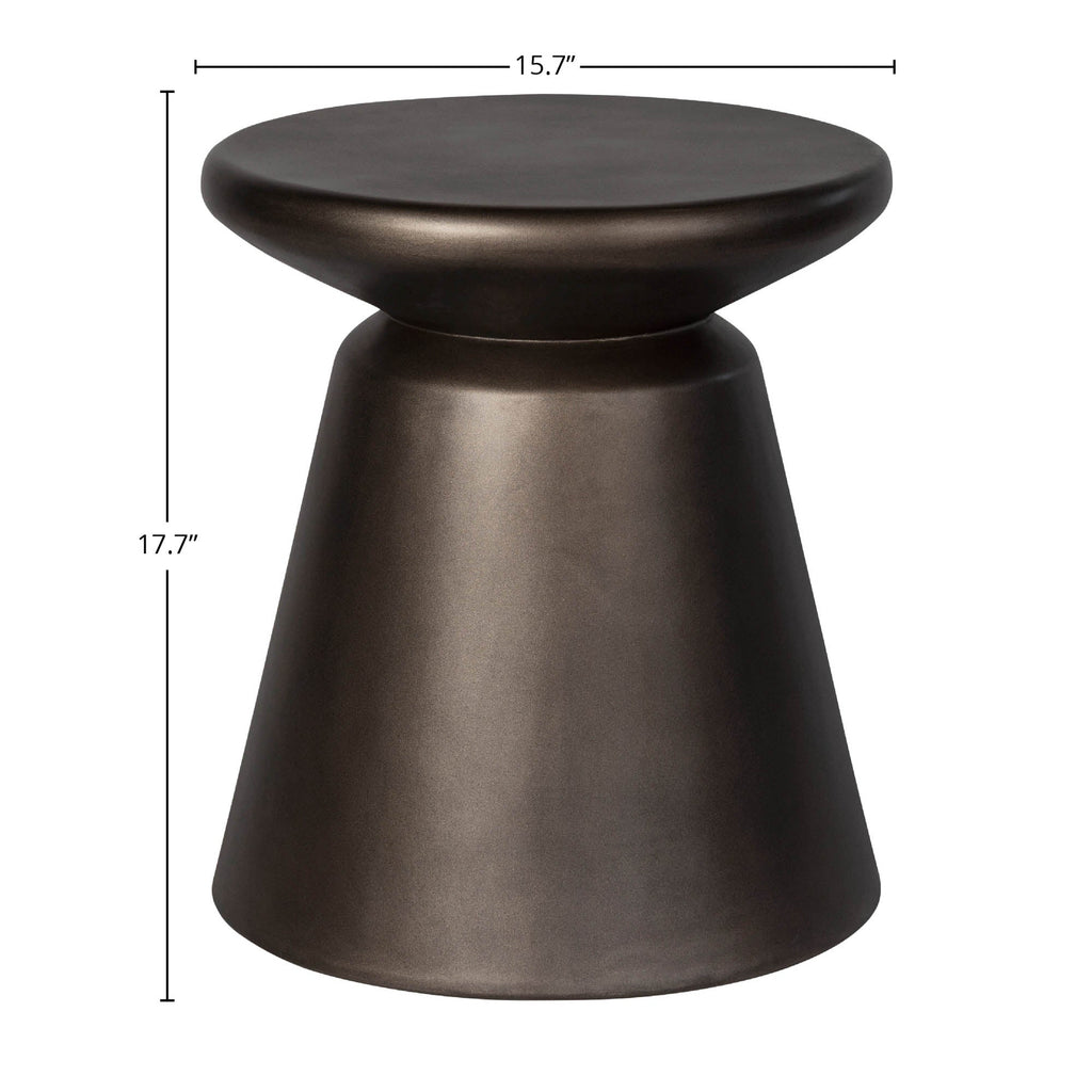 LH Home Concrete Mineral Side Table