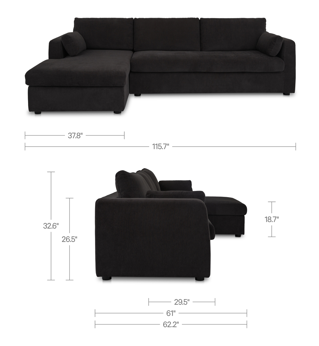 Moe's Home Burrow Modular Sectional