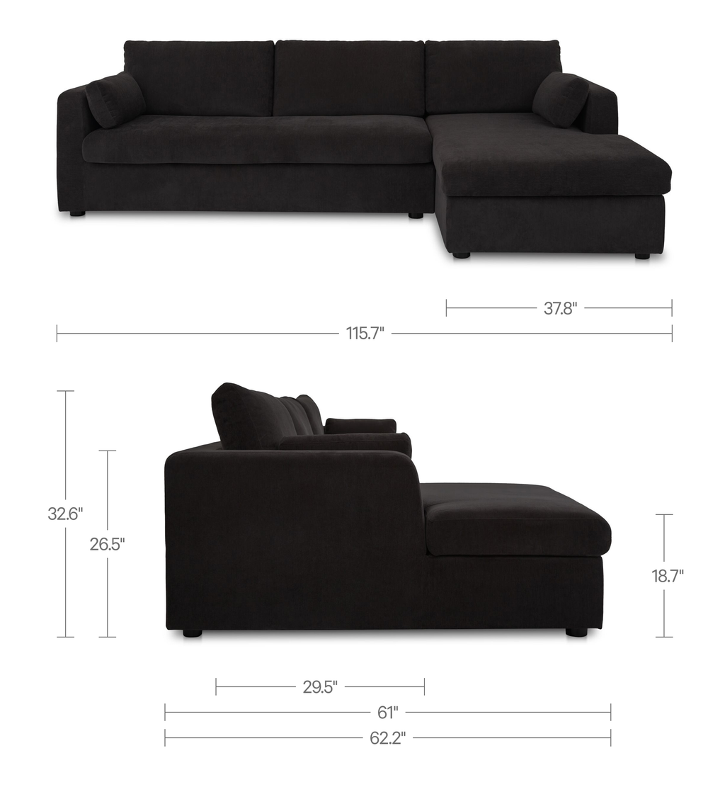 Moe's Home Burrow Modular Sectional