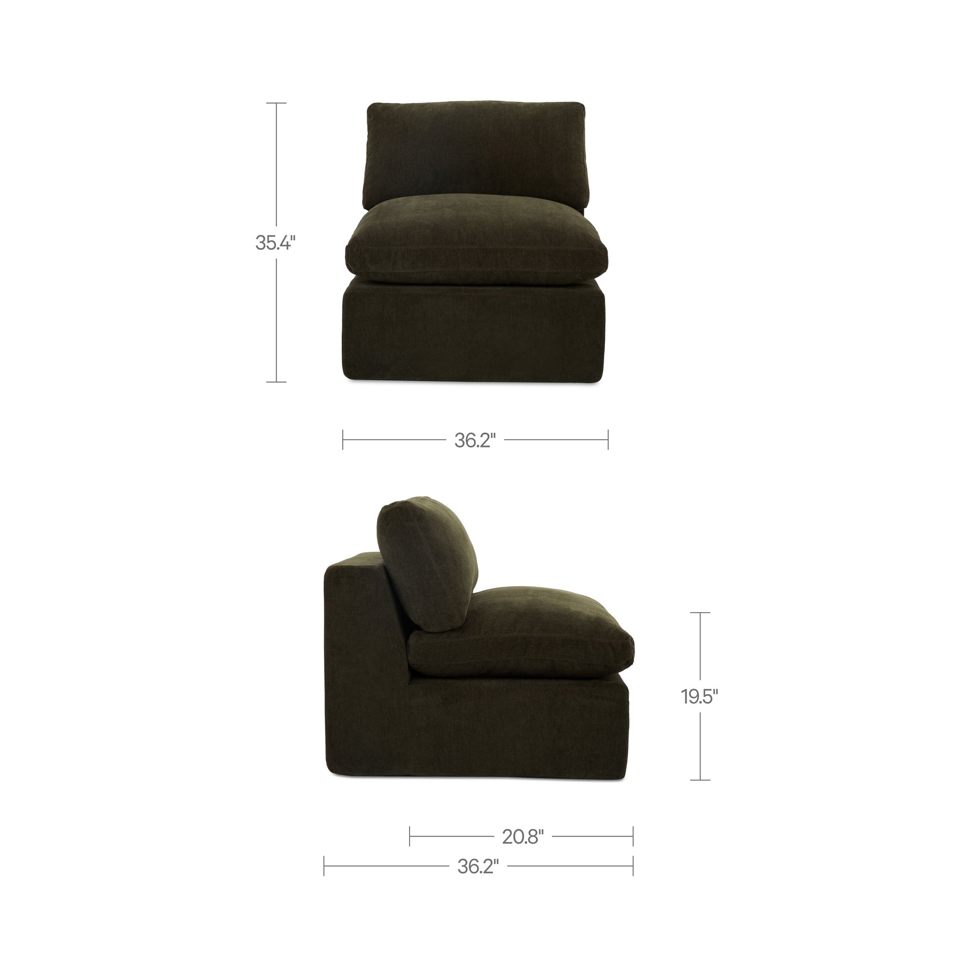Moe's Home Cates Slipper Chair