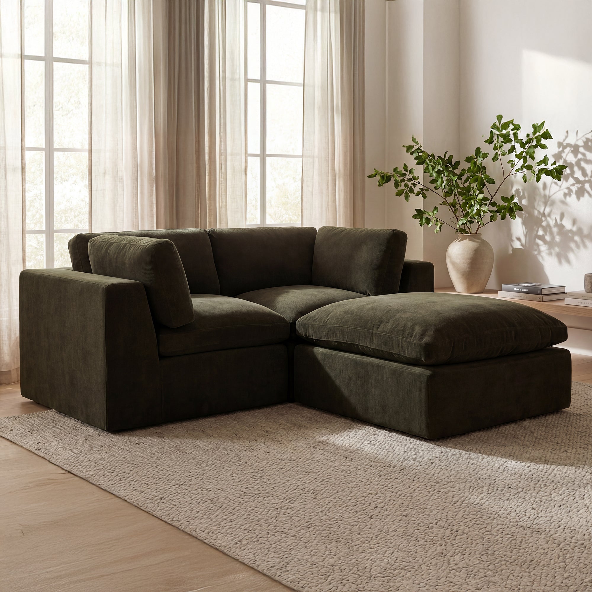 Moe's Home Cates Ottoman