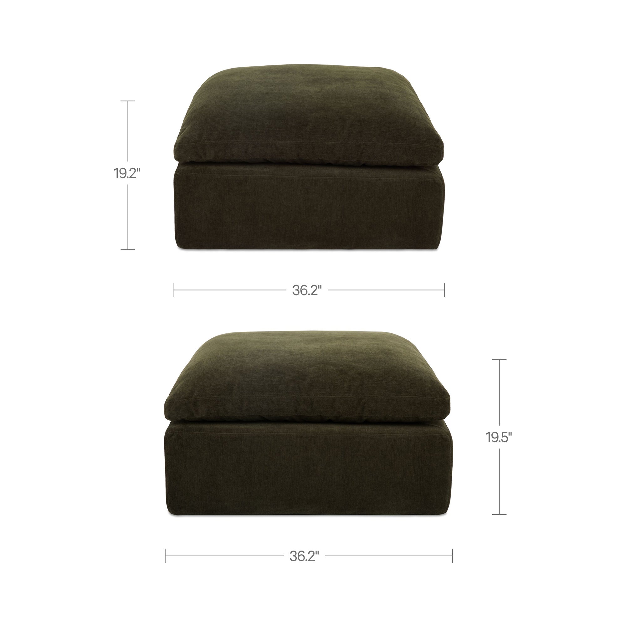Moe's Home Cates Ottoman