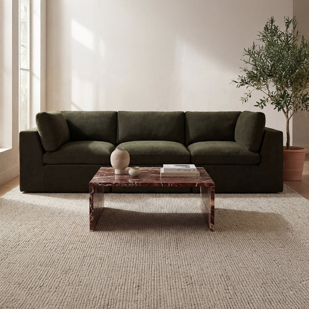Moe's Home Cates Modular Sofa Dark Green