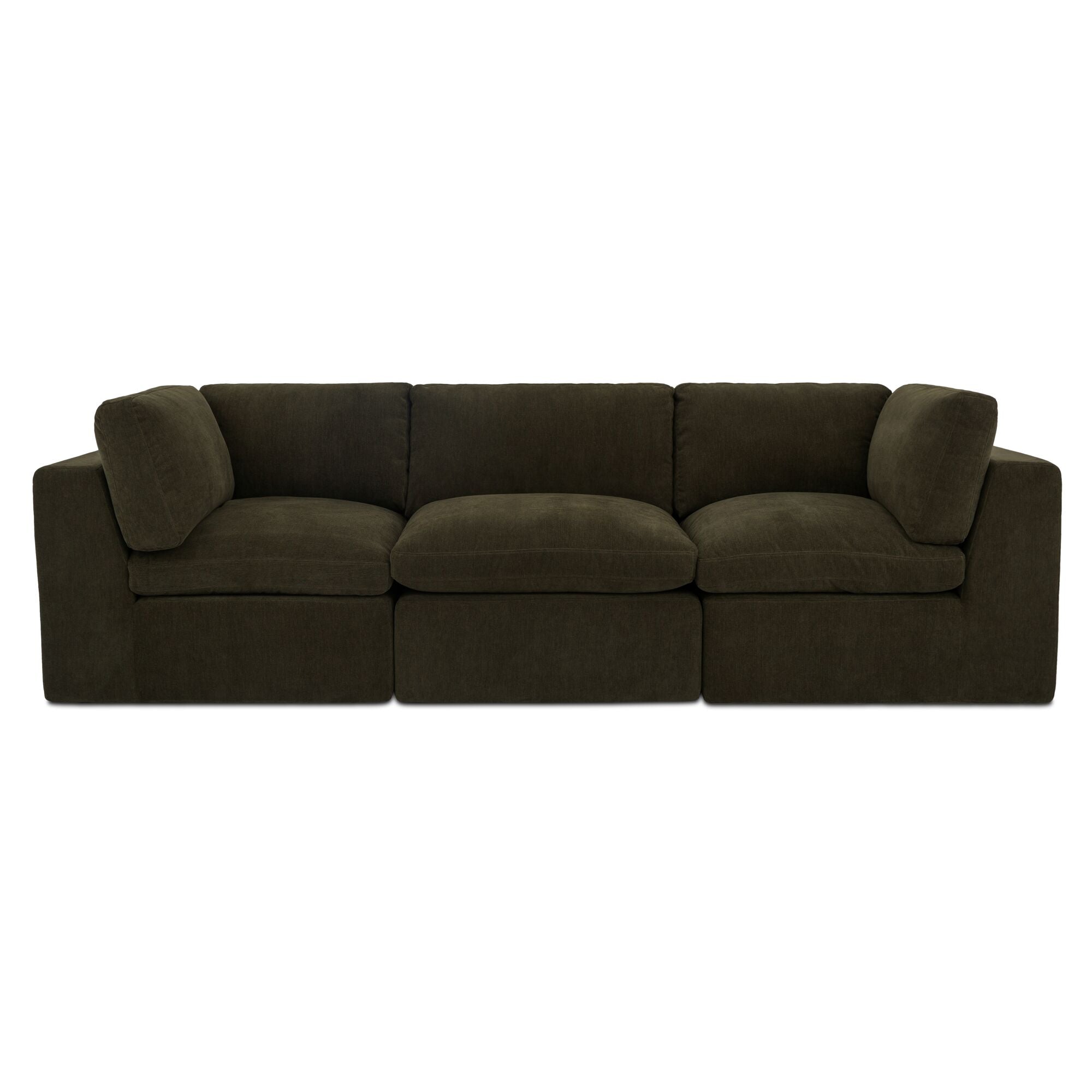 Moe's Home Cates Modular Sofa Dark Green