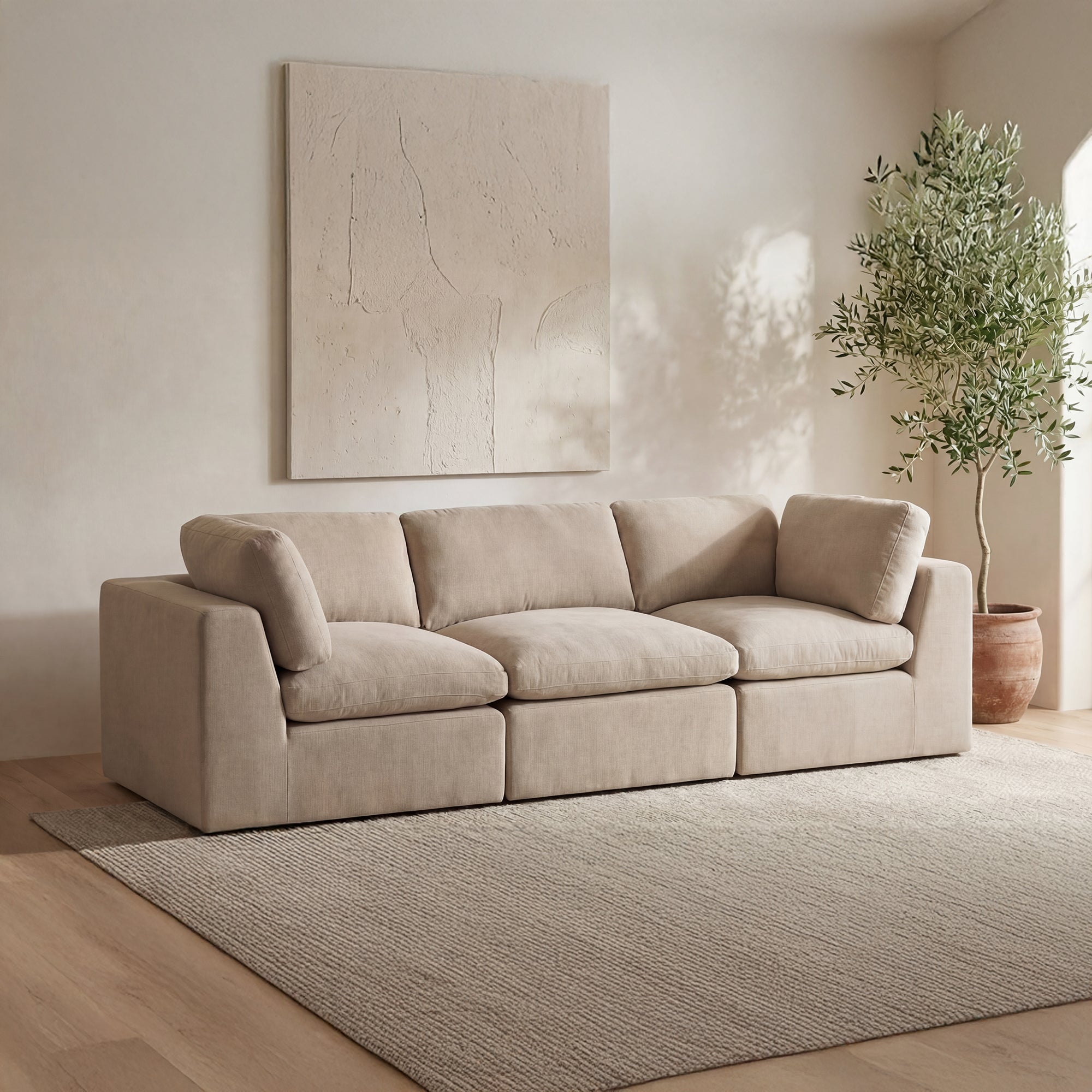 Moe's Home Cates Modular Sofa Pebble