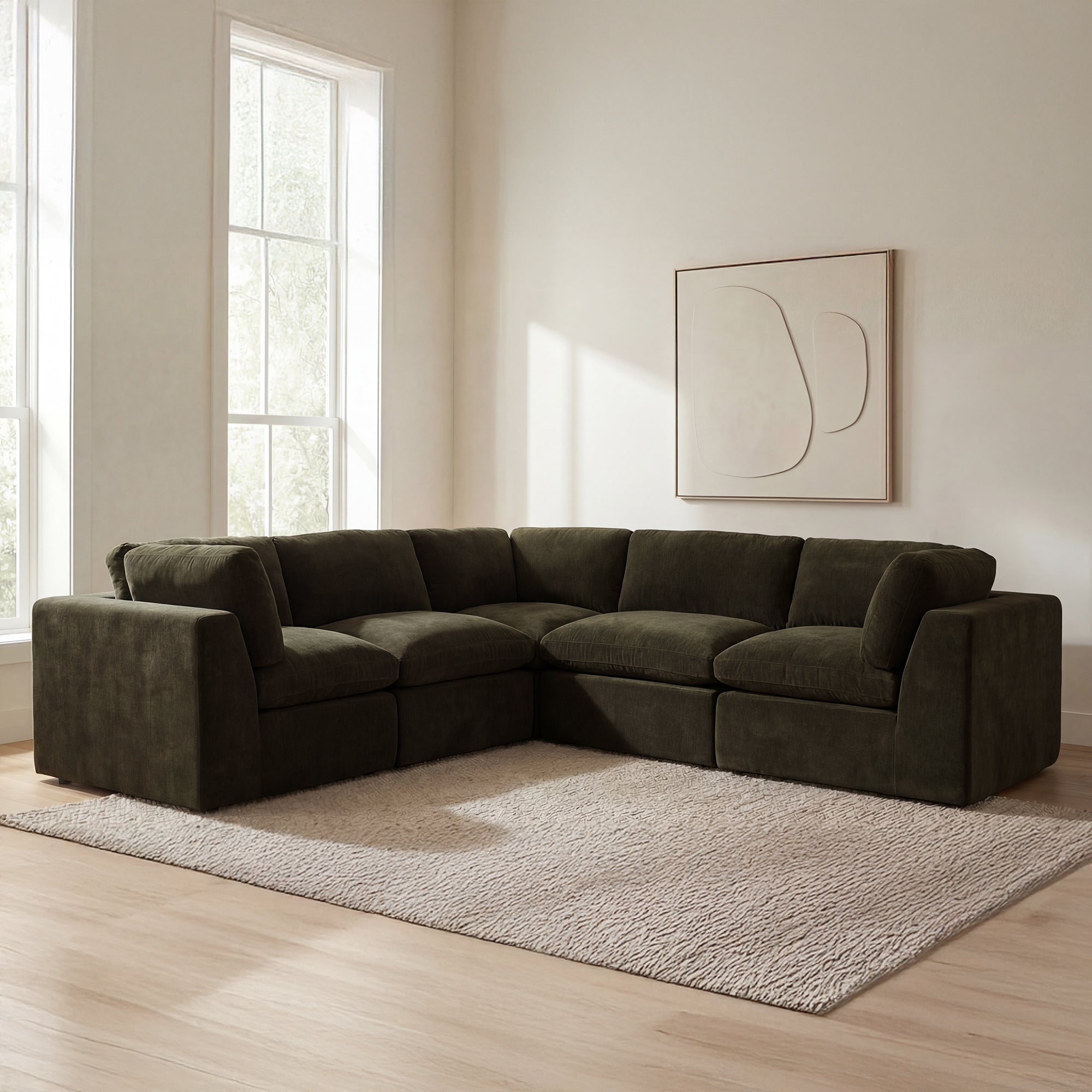 Moe's Home Cates Classic L Modular Sectional