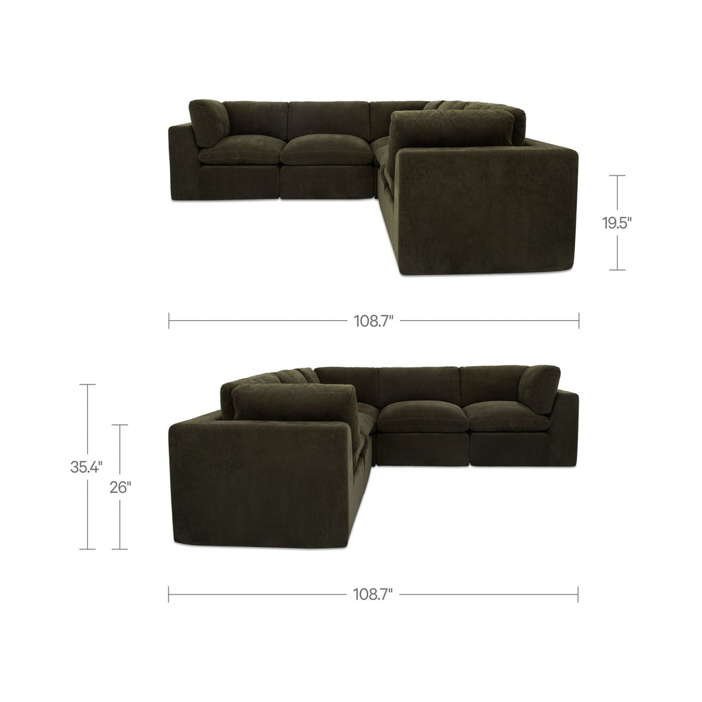 Moe's Home Cates Classic L Modular Sectional