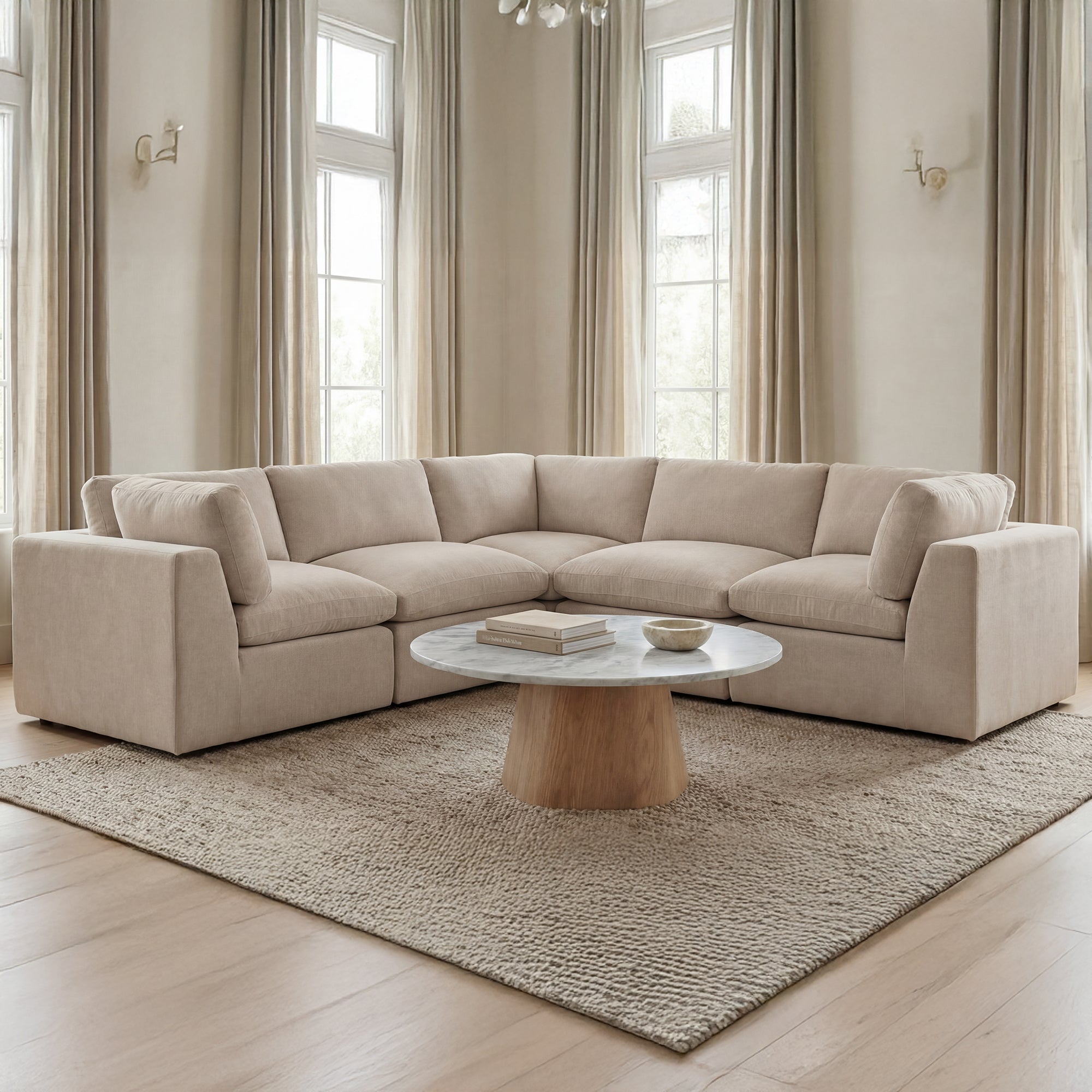 Moe's Home Cates Classic L Modular Sectional