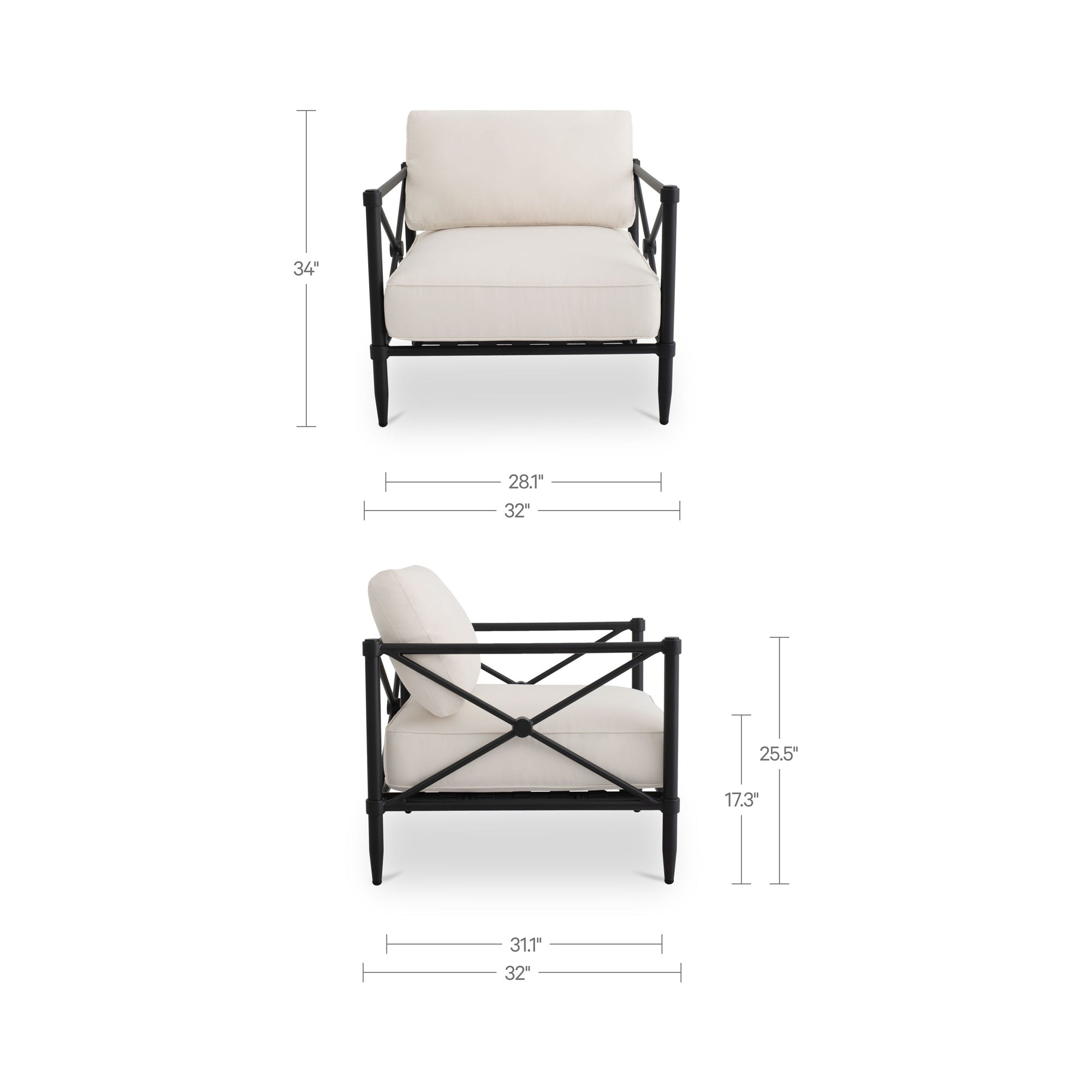 Moe's Home Willow Outdoor Chair