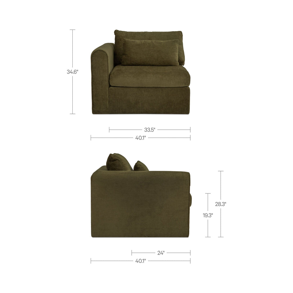 Moe's Home Swift Corner Chair