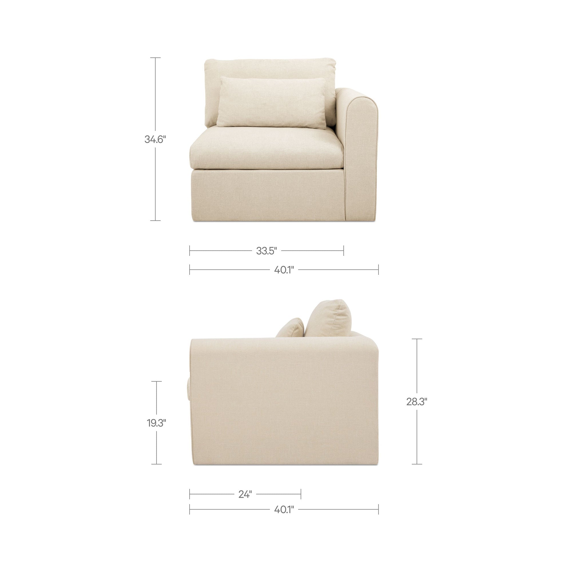 Moe's Home Swift Corner Chair