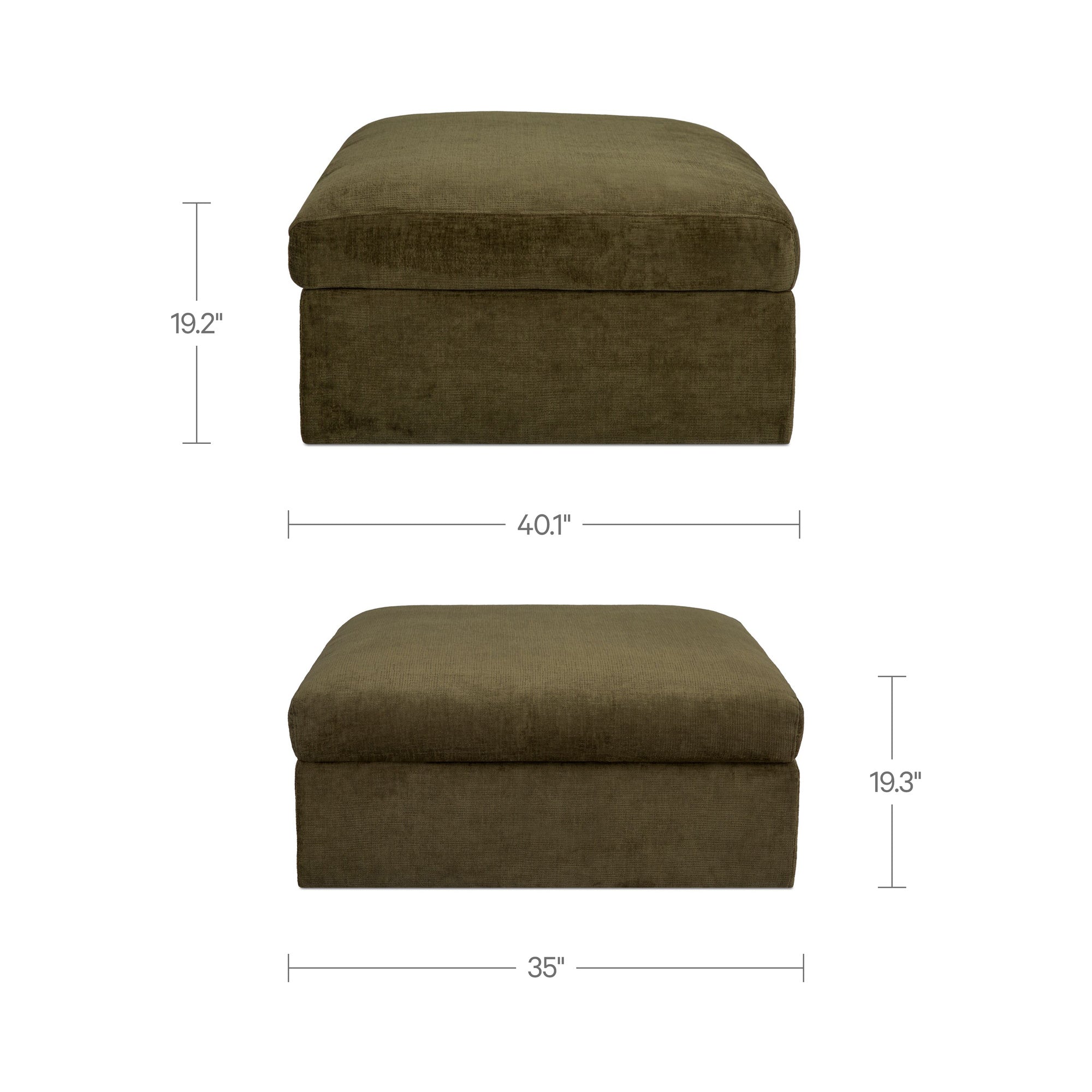 Moe's Home Swift Ottoman
