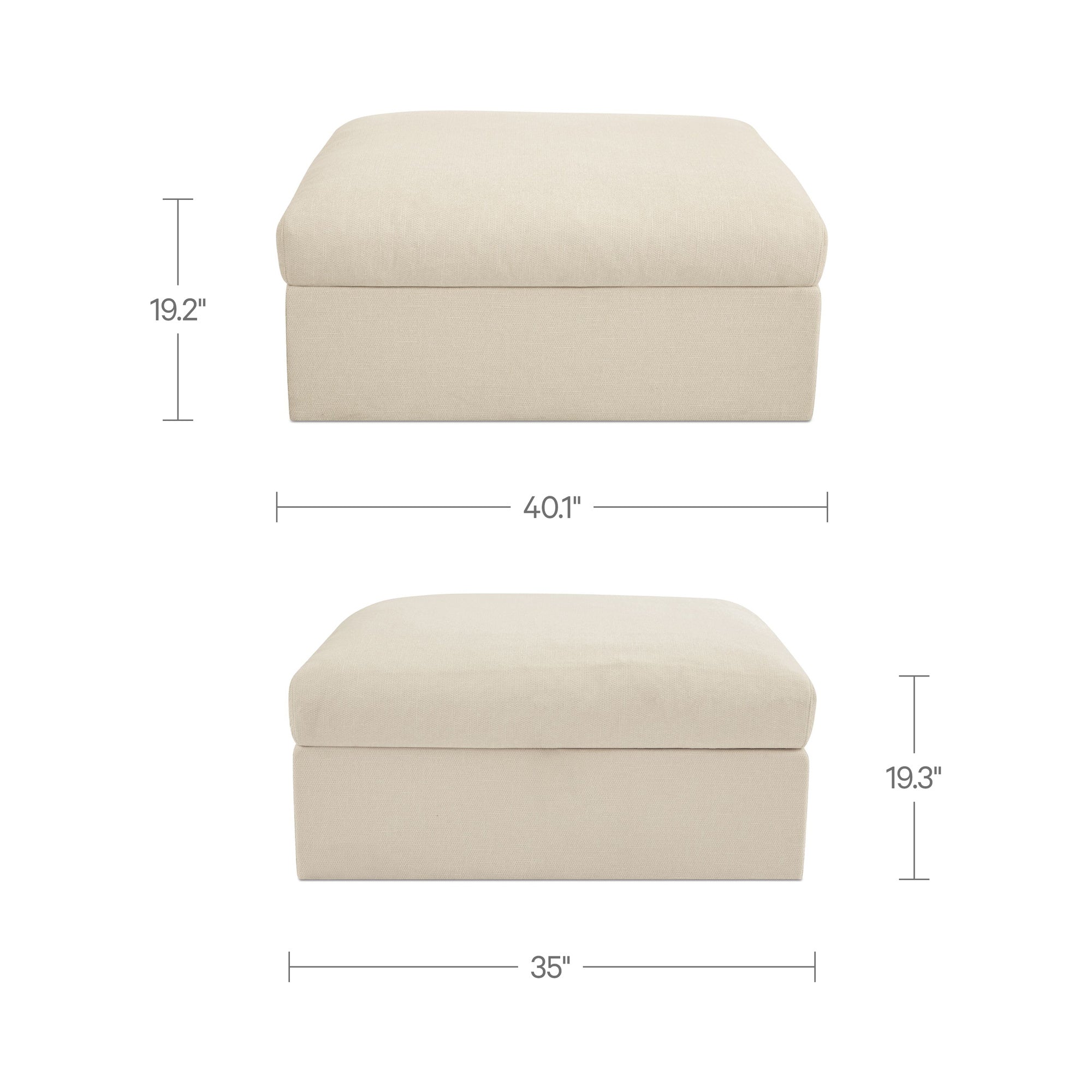 Moe's Home Swift Ottoman