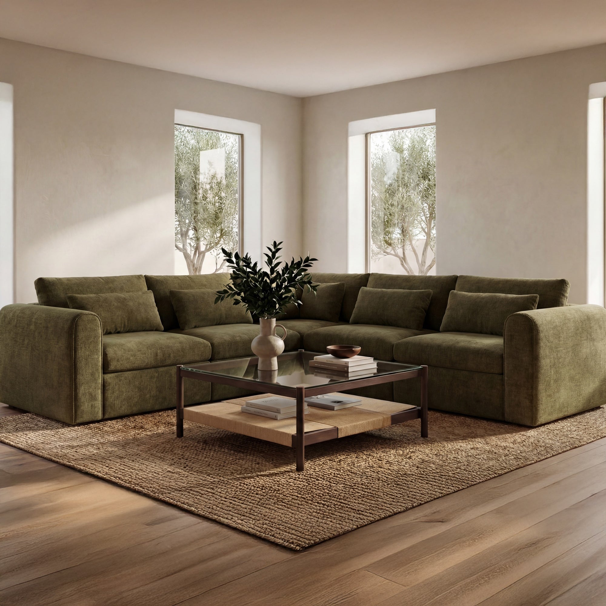 Moe's Home Swift Classic L Modular Sectional