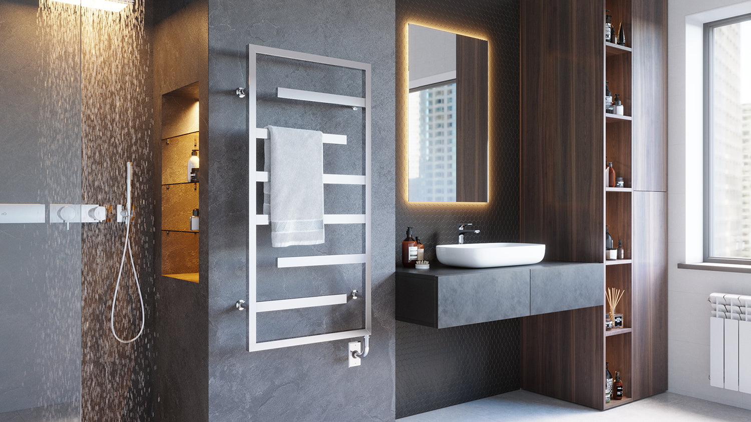 ICO Bath 23.5" x 47.5" Vasto Towel Warmer