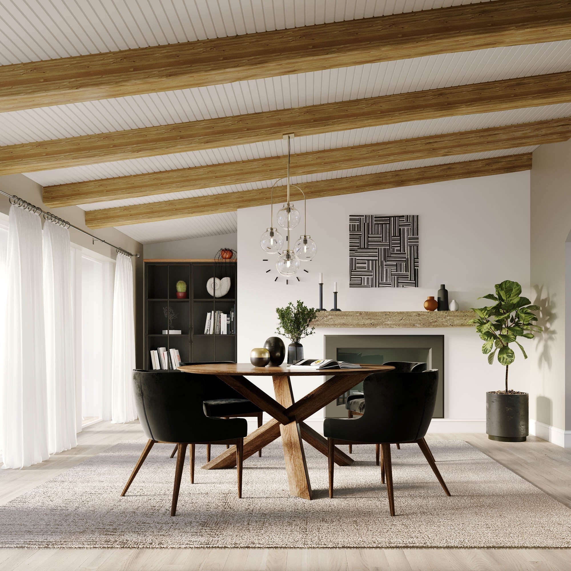 LH Home Round 3-Legged Dining Table