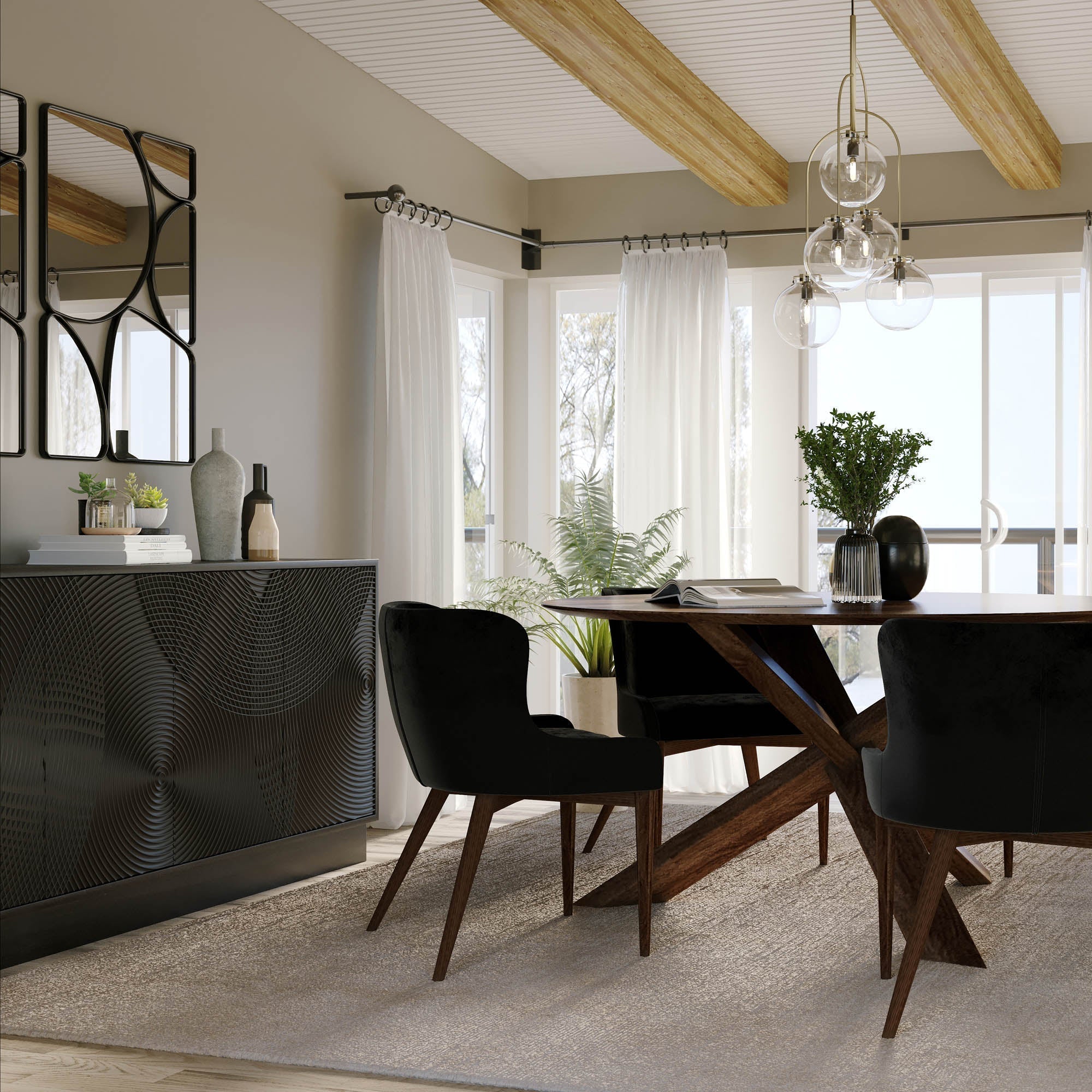 LH Home Round 3-Legged Dining Table